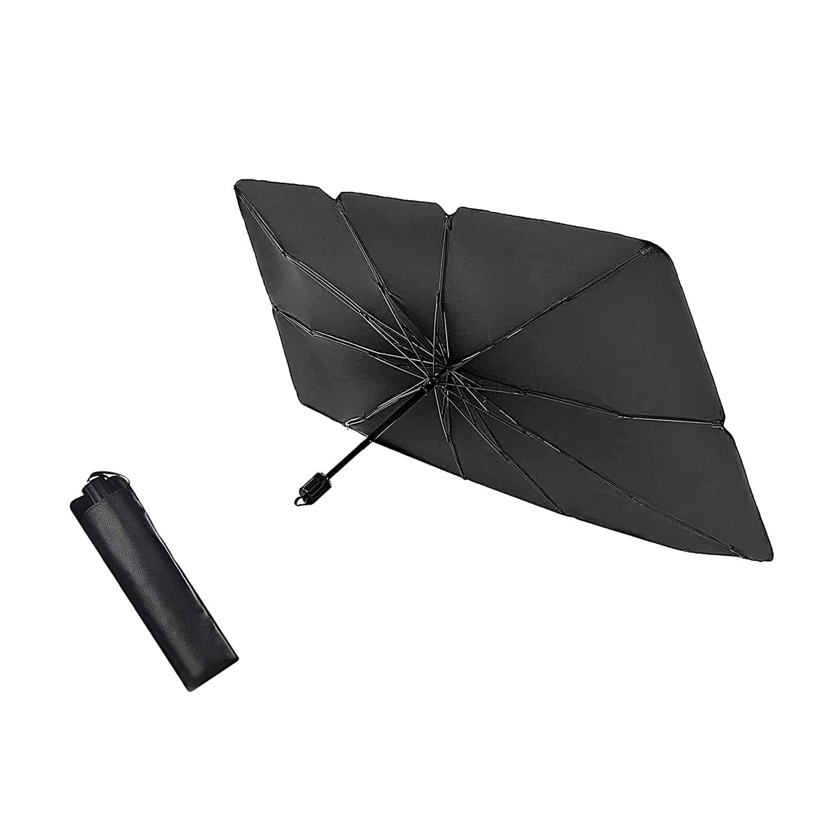Sodcay Windshield Sun Shade Umbrella - Foldable Car Sun Visor Protector Reflector for UV Ray Block and Heat Protection (31 x 5