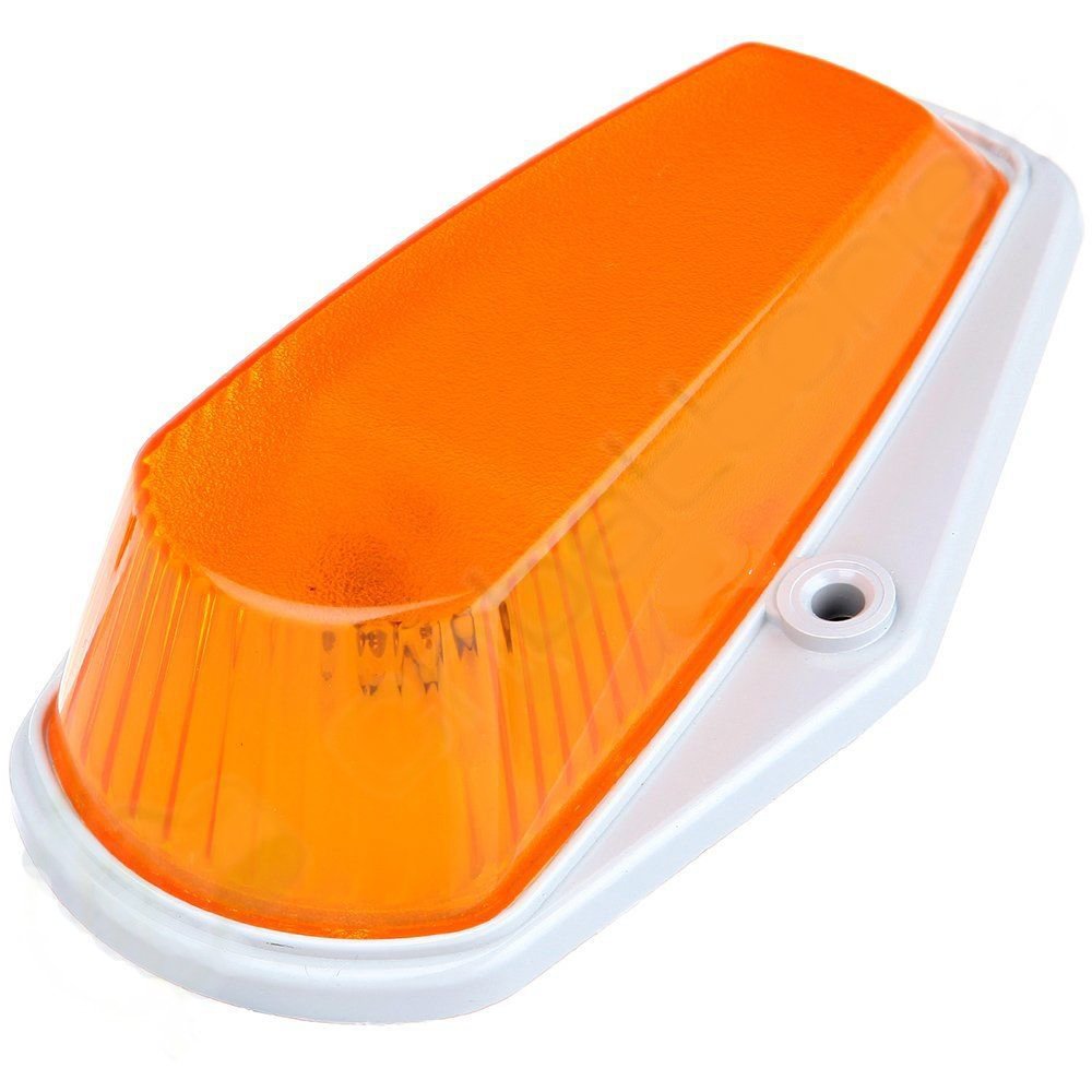 5 X Cab Marker Light, Amber Cover With Base Cab Roof Running Lights, Top Clearance Marker Lights Assembly For 1973-1997 Ford F-1