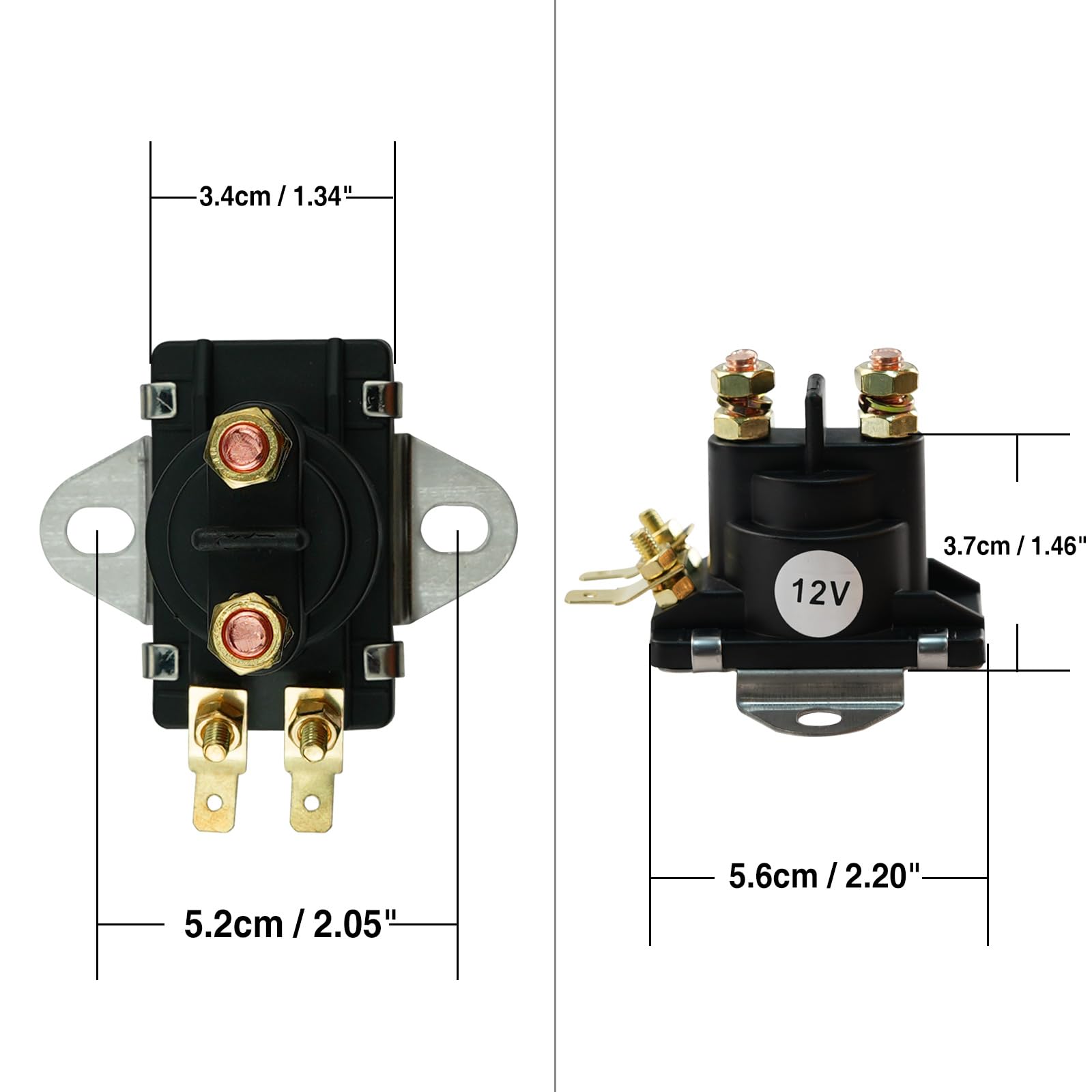 12V Starter Power Trim Solenoid Tilt Trim Solenoid Compatible with Mercury Mariner Mercruiser Outboard Motor 35 HP-275 HP 89-961