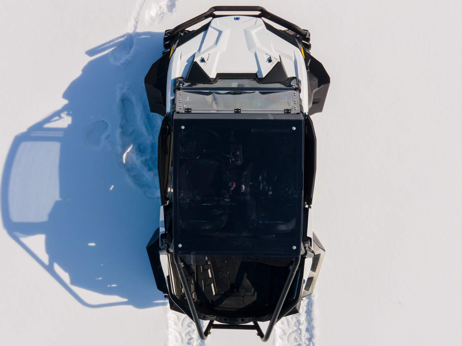 Superatv Dark Tinted Rzr Roof For 2021+ Polaris Rzr Trail 900 / S 900 / S 1000 | 1/4' Thick Polycarbonate | Protects You And Passengers From The Elements While Increasing Visibility | Usa Made