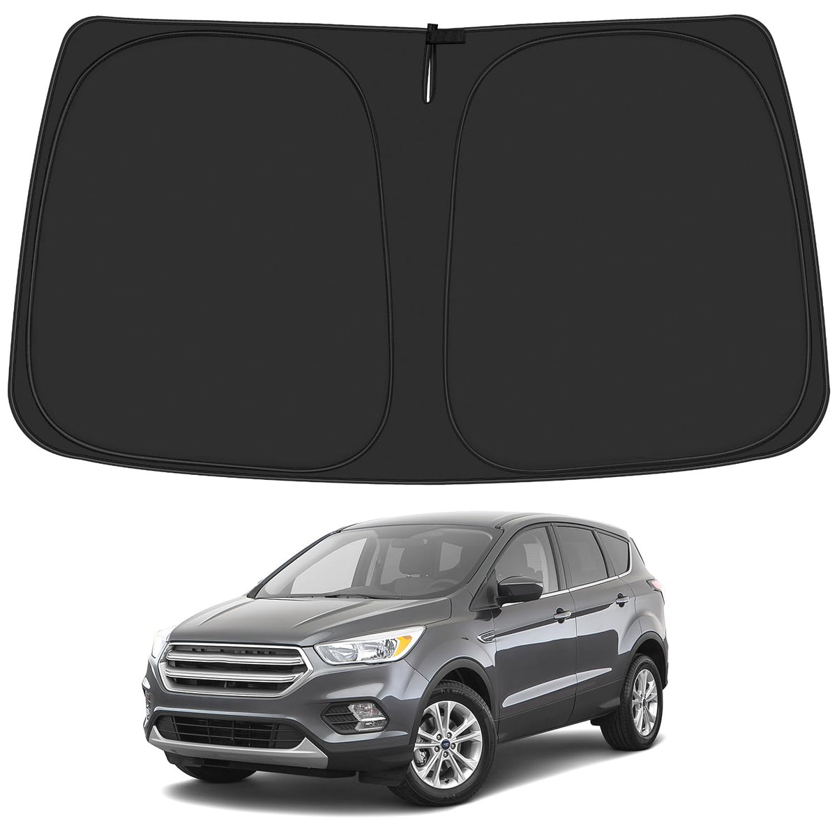 ULROLIT Windshield Sun Shade for 2013-2019 Fo-rd Escape Accessories, Foldable Window Sunshade Sun Visor Protector, Front Windshi