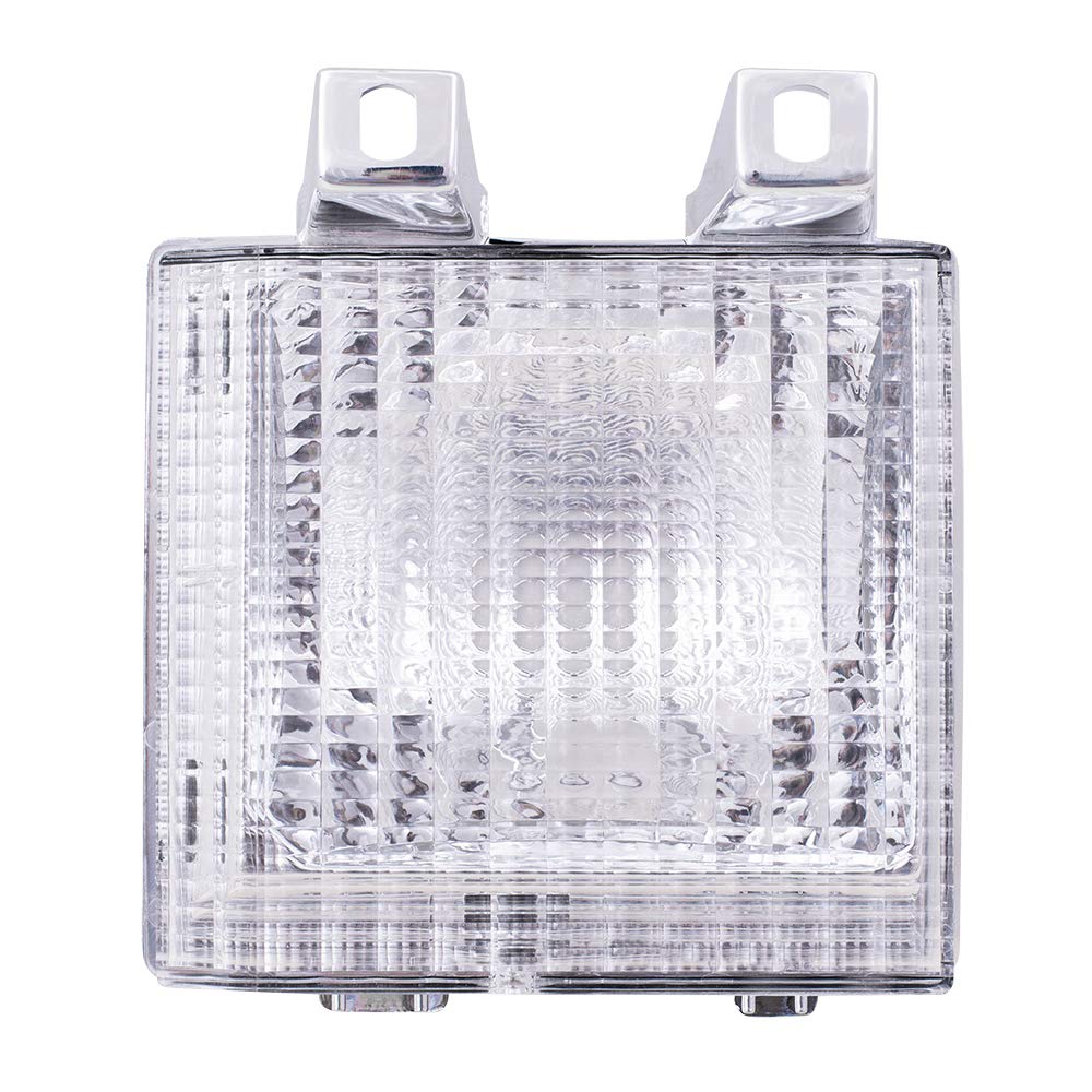 Brock Replacement Driver And Passenger Set Park Signal Front Marker Lights Compatible With 83-88 C1500 K2500 Pickup Suburban Jim