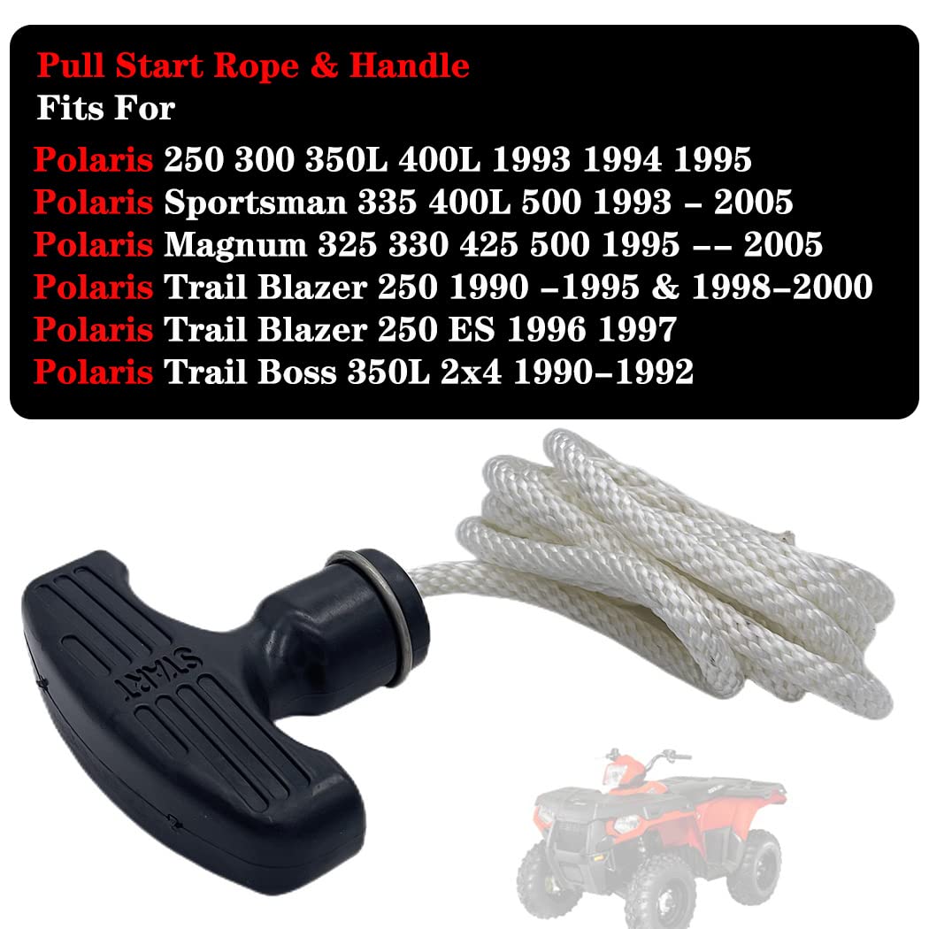 Atv Recoil Starter Pull Start Rope Handle For Polaris Sportsman 335 400 500 Polaris 325 330 Magnum 325 330 425 500 Trail Blazer 250 Predator