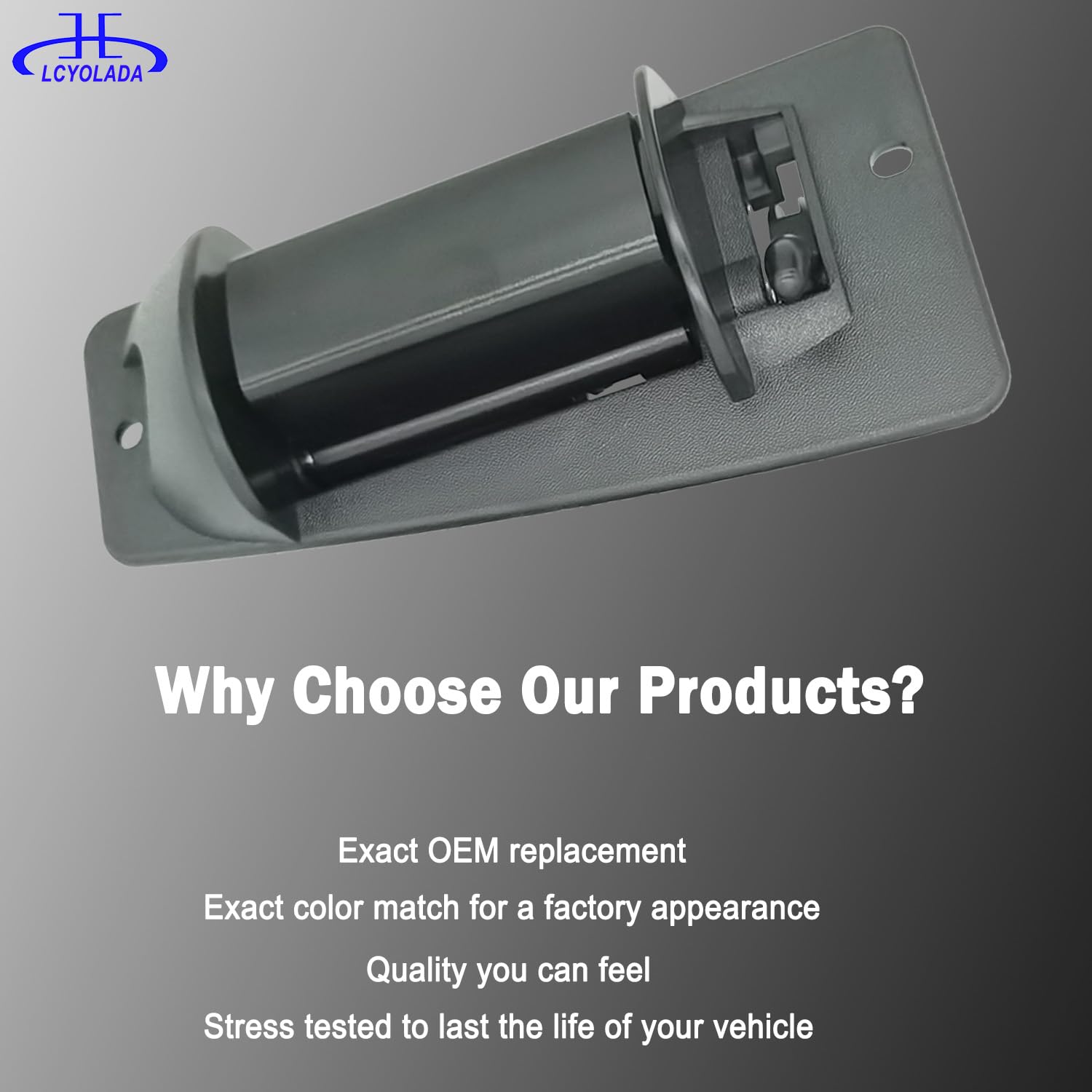 Lcyolada Extended Cab Door Handle For 1999-2007 Chevy Silverado Gmc Sierra 1500 2500 3500, Rear Driver & Passgenger Side 1575817