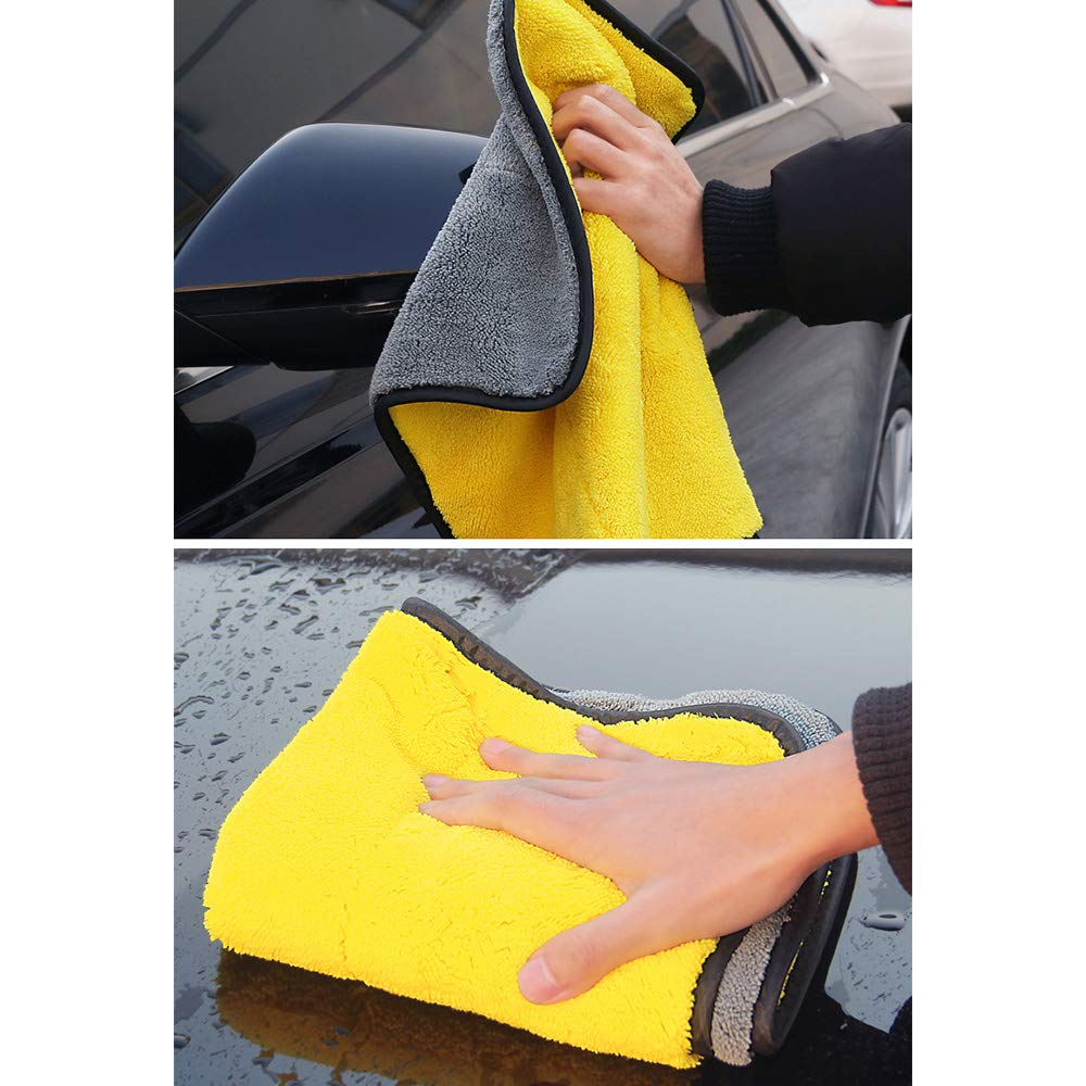 FABOBJECTS Car Wash Towel,1pcs Car Wash Towel Super Absorbent Thick Microfiber Car Cleaning Cloth Detailing Towel 1pcs