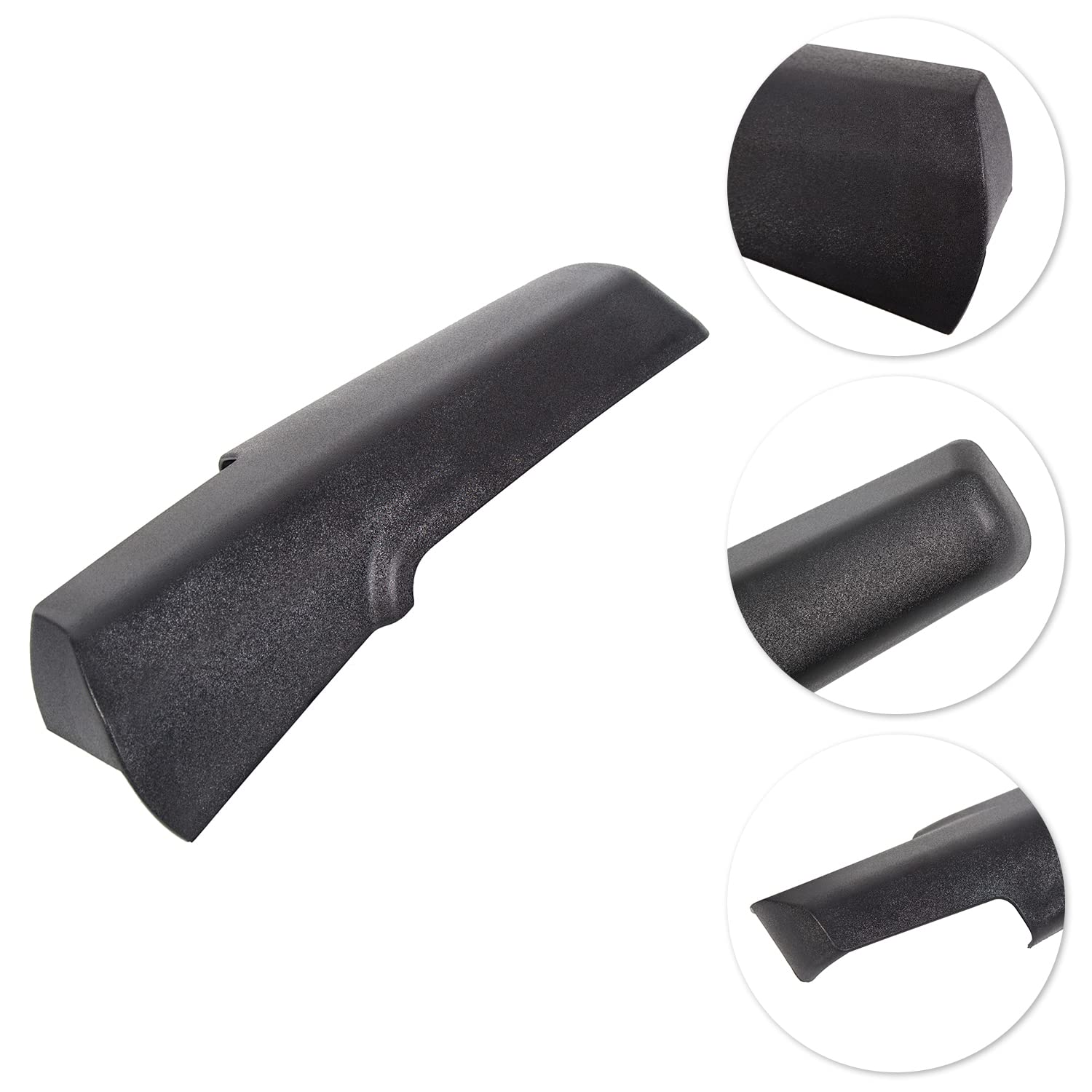 ECOTRIC Black Passenger RH Side Trailer Tow Mirror Arm Cover Compatible with 2014-2024 Dodge RAM 1500 2500 3500 Replacement 68263392AA