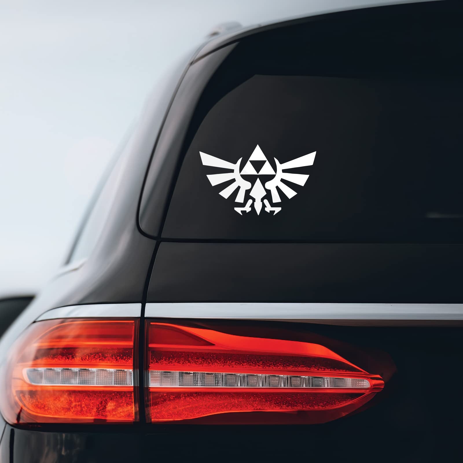 Triforce Wings Sticker Decal Notebook Car Laptop 6'' X 3.75'' (White)