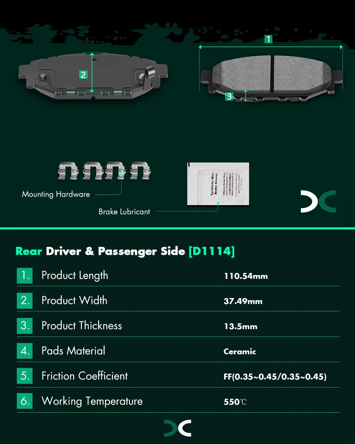 Ceramic Brake Pads Kits,Scitoo 8Pcs Brakes Pads Set Fit For Scion Fr-S,Brz,Crosstrek,Forester,Impreza,Legacy,Outback,Wrx,Xv Cros
