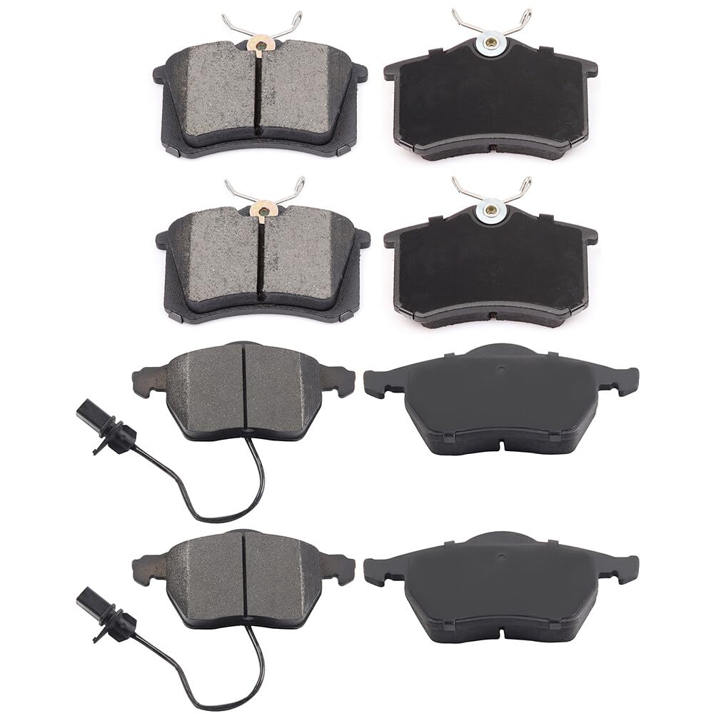 Cciyu D1432 D1284 Front & Rear Disc Brake Pads Kit For Hyundai Santa Fe 2010-2012,For Kia Sorento 2011-2014 8Pcs