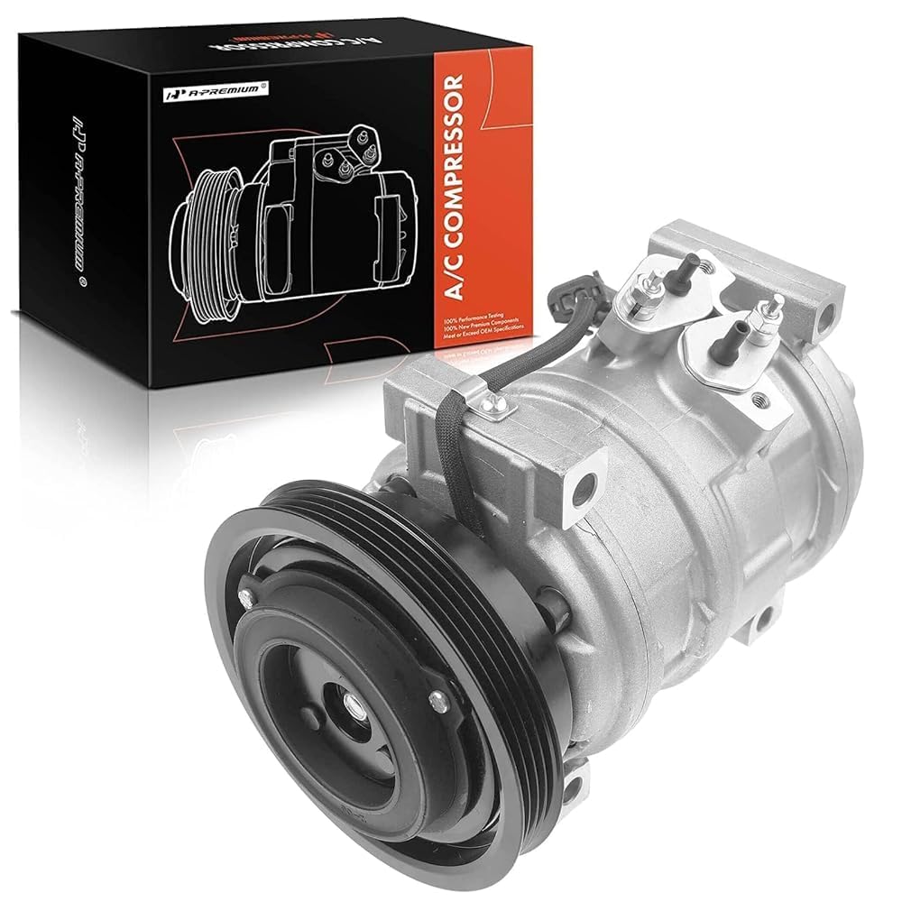 A-Premium A/C Compressor with Clutch Compatible with Chrysler PT Cruiser 2.4L 2001-2009, Dodge Neon 2.0L 2000-2002, Plymouth Neo