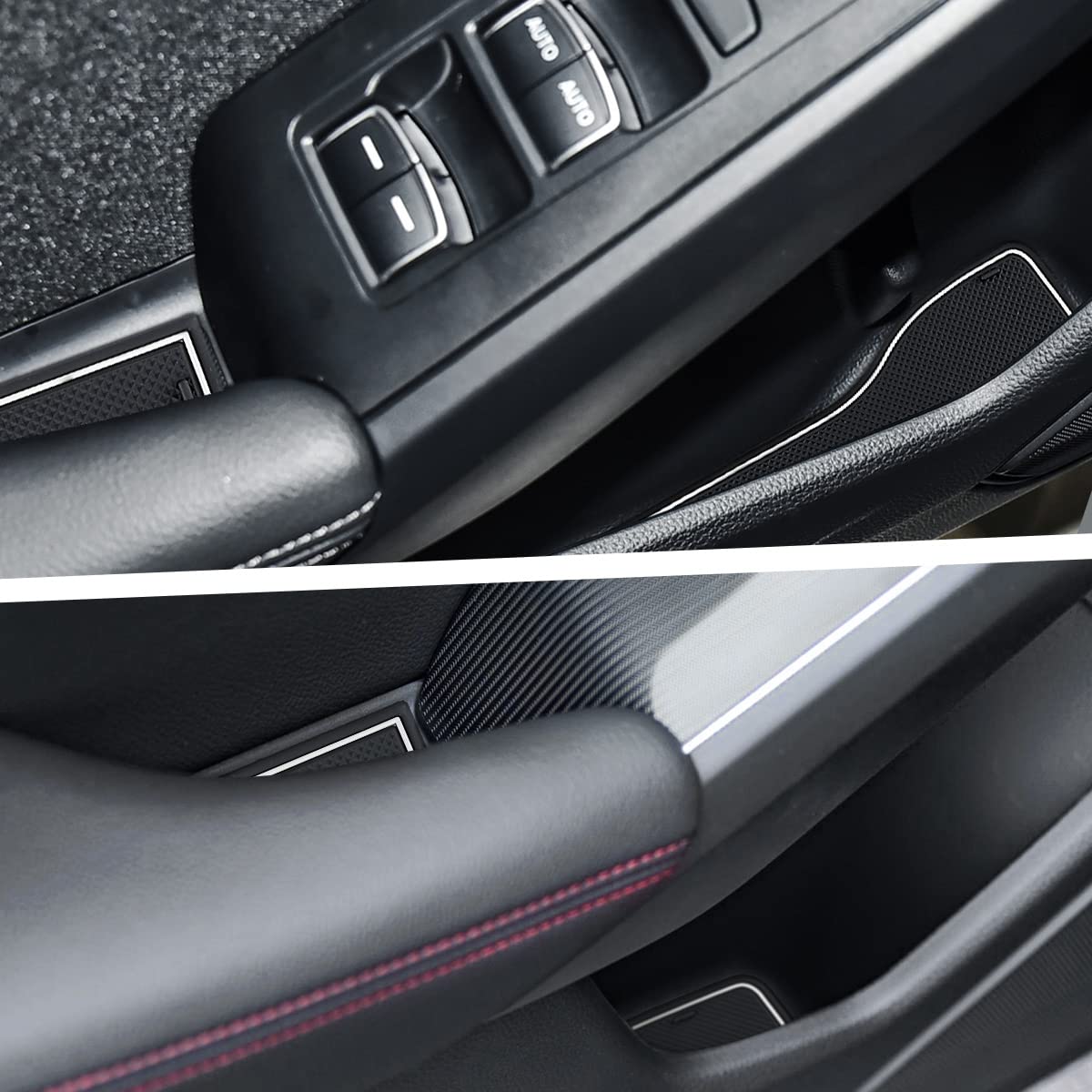 auovo Cup Holder Insert Liners Compatible with Honda Civic Sedan Accessories 2022 2023 11th Gen Civic Anti Dust Custom Fit Cup C