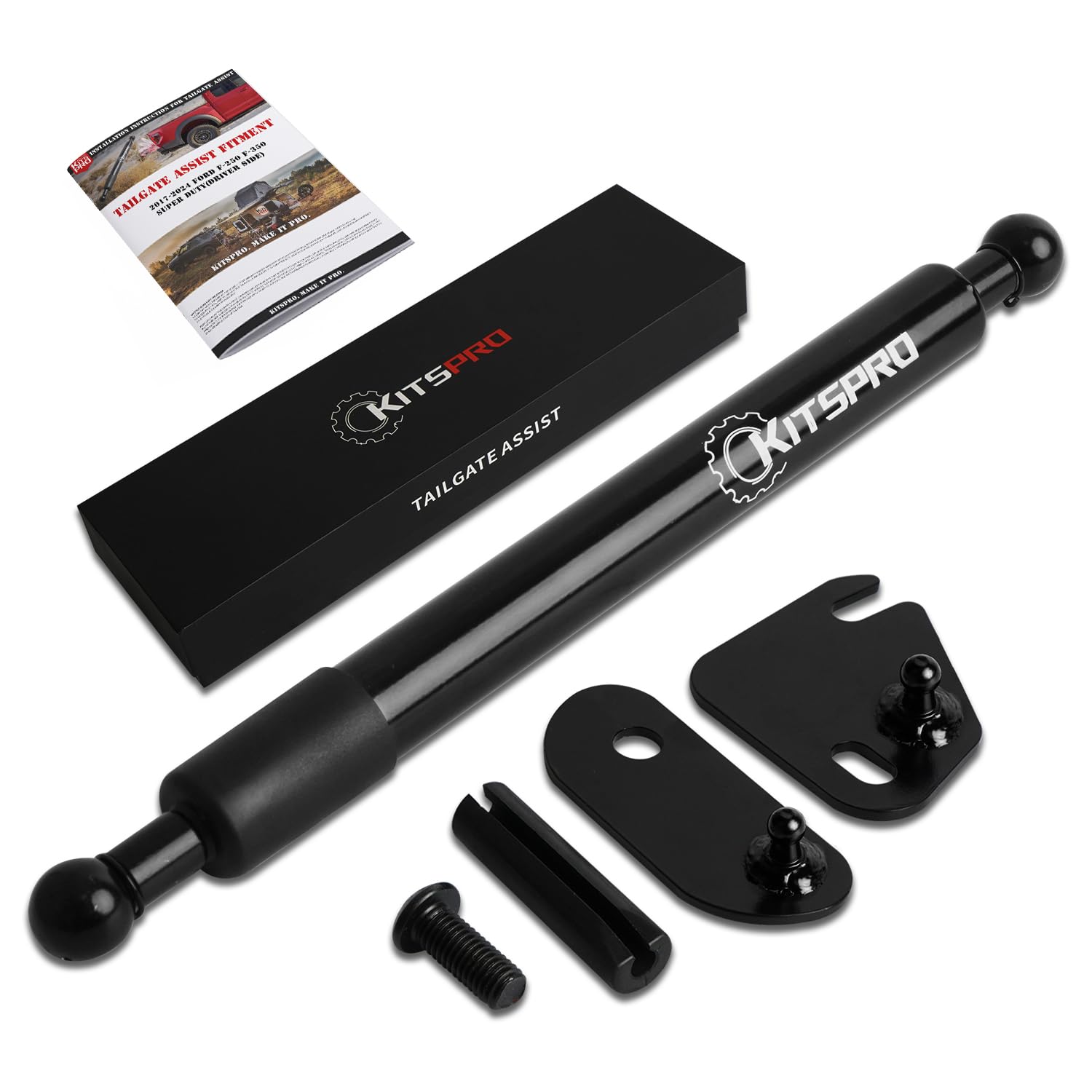KitsPro Truck Tailgate Assist for Ford F-250 F-350 Super Duty 2017-2024 Truck Accessories Tailgate Damping Strut, Pack of 1