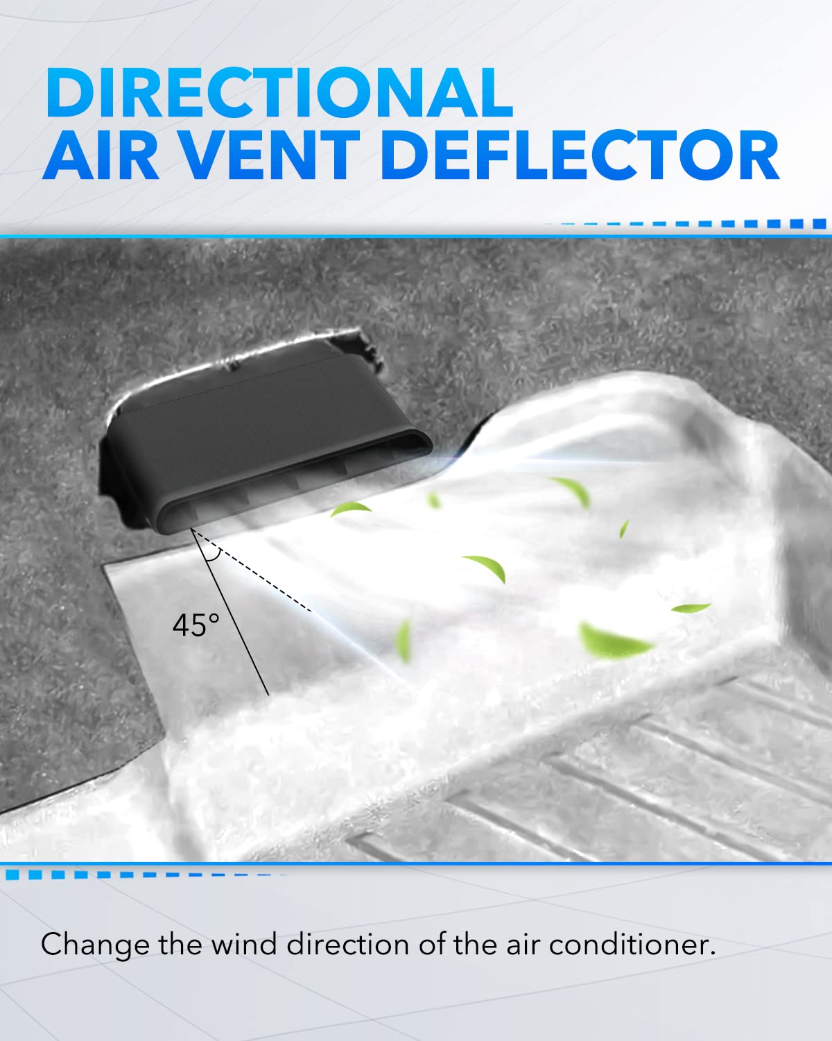 Oxilam Under Seat Vent Deflectors For Chevrolet Chevy Silverado And Gmc Sierra 2014 2015 2016 2017 2018 2019, Rear Ac Vent Directional Deflectors For Rear Passenger