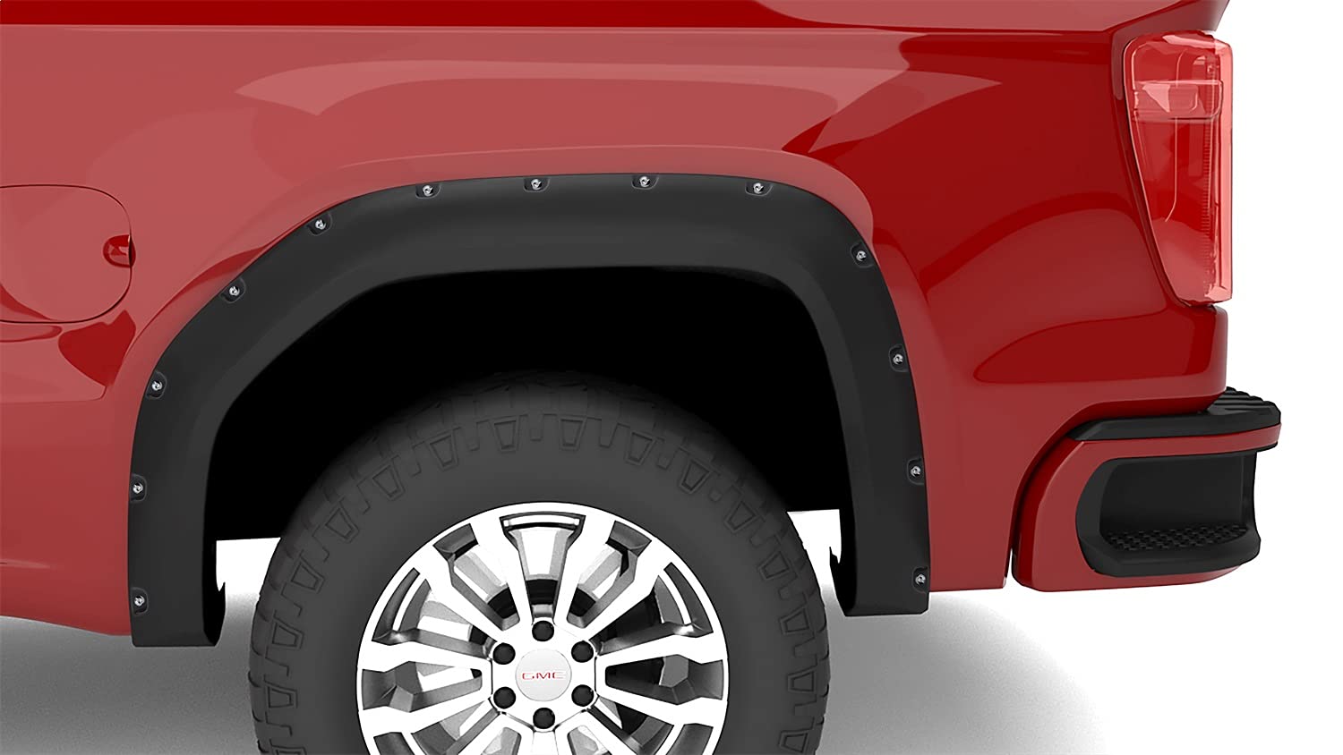 Lund 19-22 Gm Silverado Rx-Rivet Smooth Elite Series Fender Flares W/Black Bolts - Black 2Pc Rear
