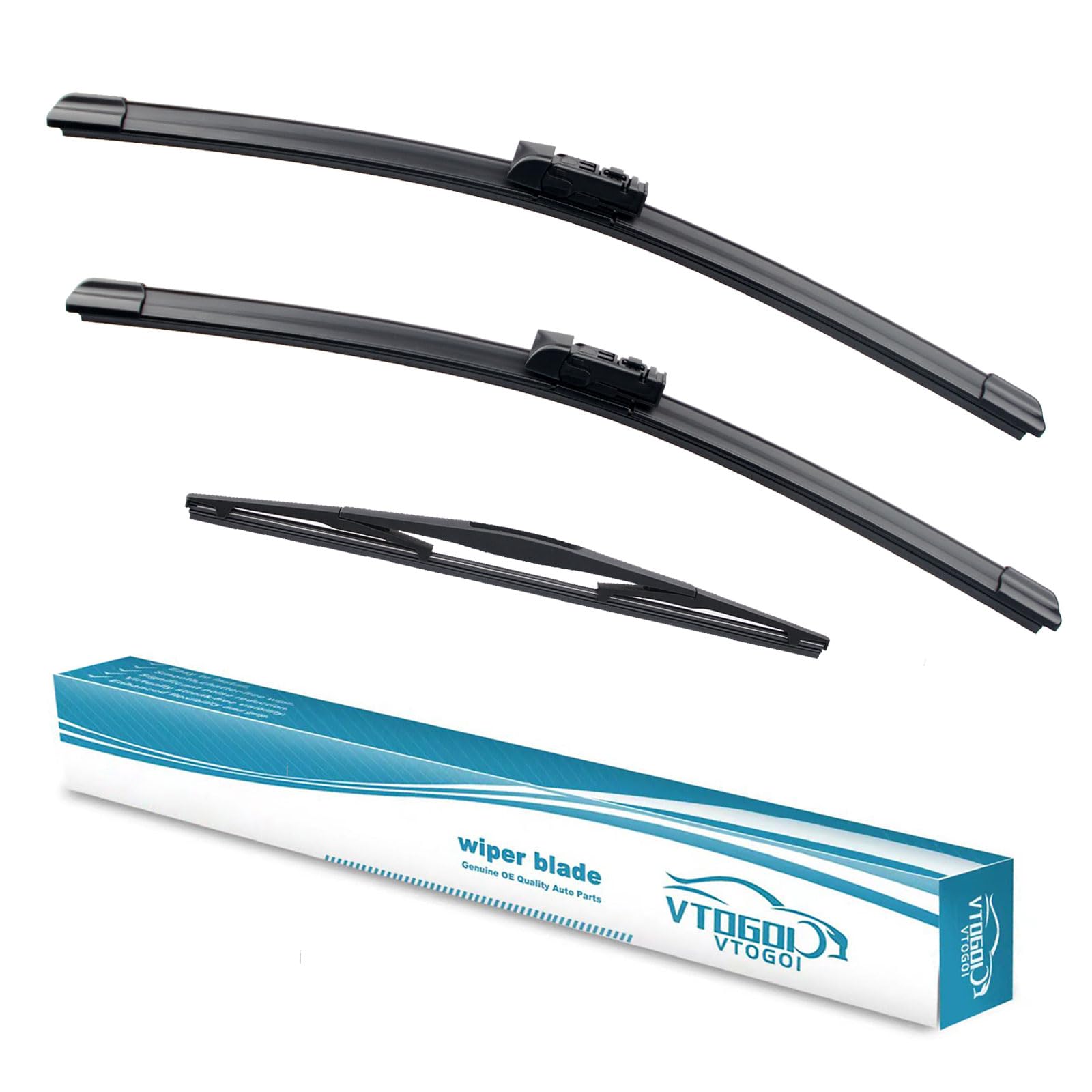 Vtogoi Wiper Blades With Rear Wiper Blades Set For 2019-2024 Subaru Forester,Automotive Replacement Windshield Wiper Blades, Tha