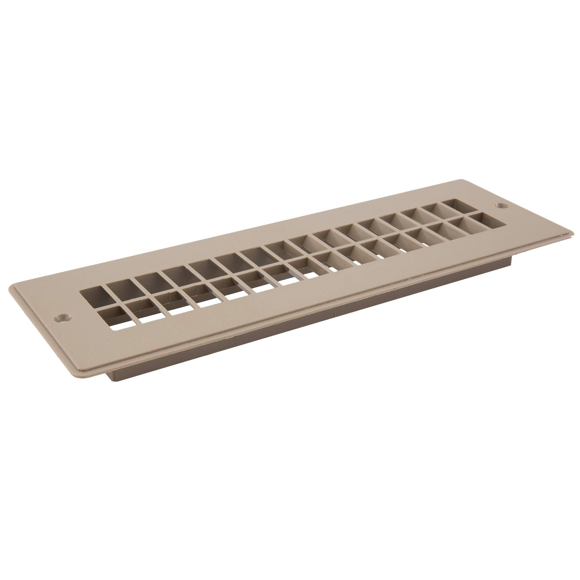 Recpro Rv Floor Register | Rv Stationary Vent Cover | 2-1/4'' X 10-1/8'' Insert | Undampered Duct (Beige)