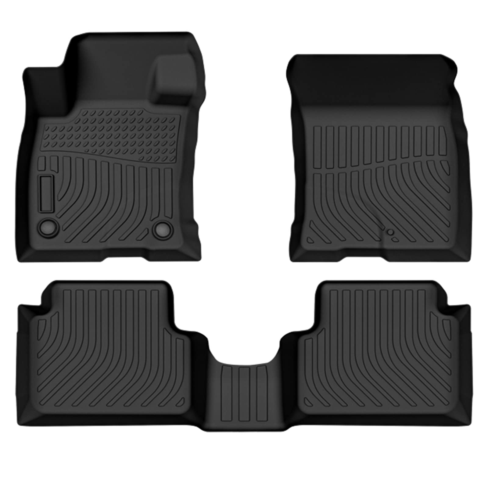 Cartist Floor Mats Custom Fit For Ford Maverick 2022 2023 2024 2025 (Not Fit Hybrid) All Weather Floor Liners 3D Front & 2Nd Row