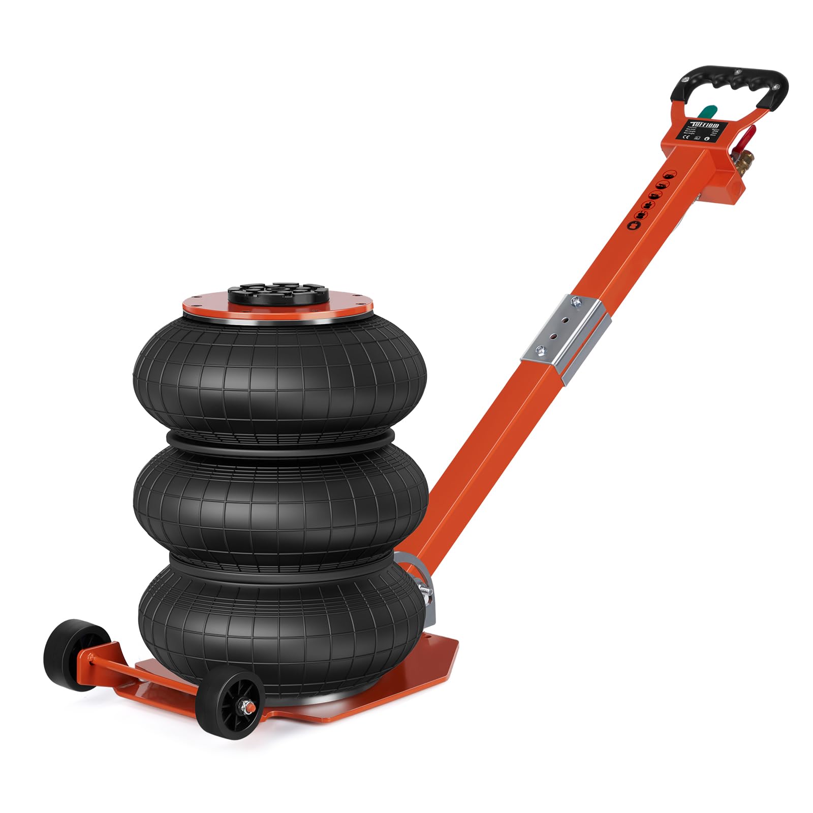 TUFFIOM Air Jack, 3 Ton/6600 LBS Pneumatic Jack, Triple Air Bag Jack Lift w/Long Adjustable Handle, Fast Lifting Air Jacks for C