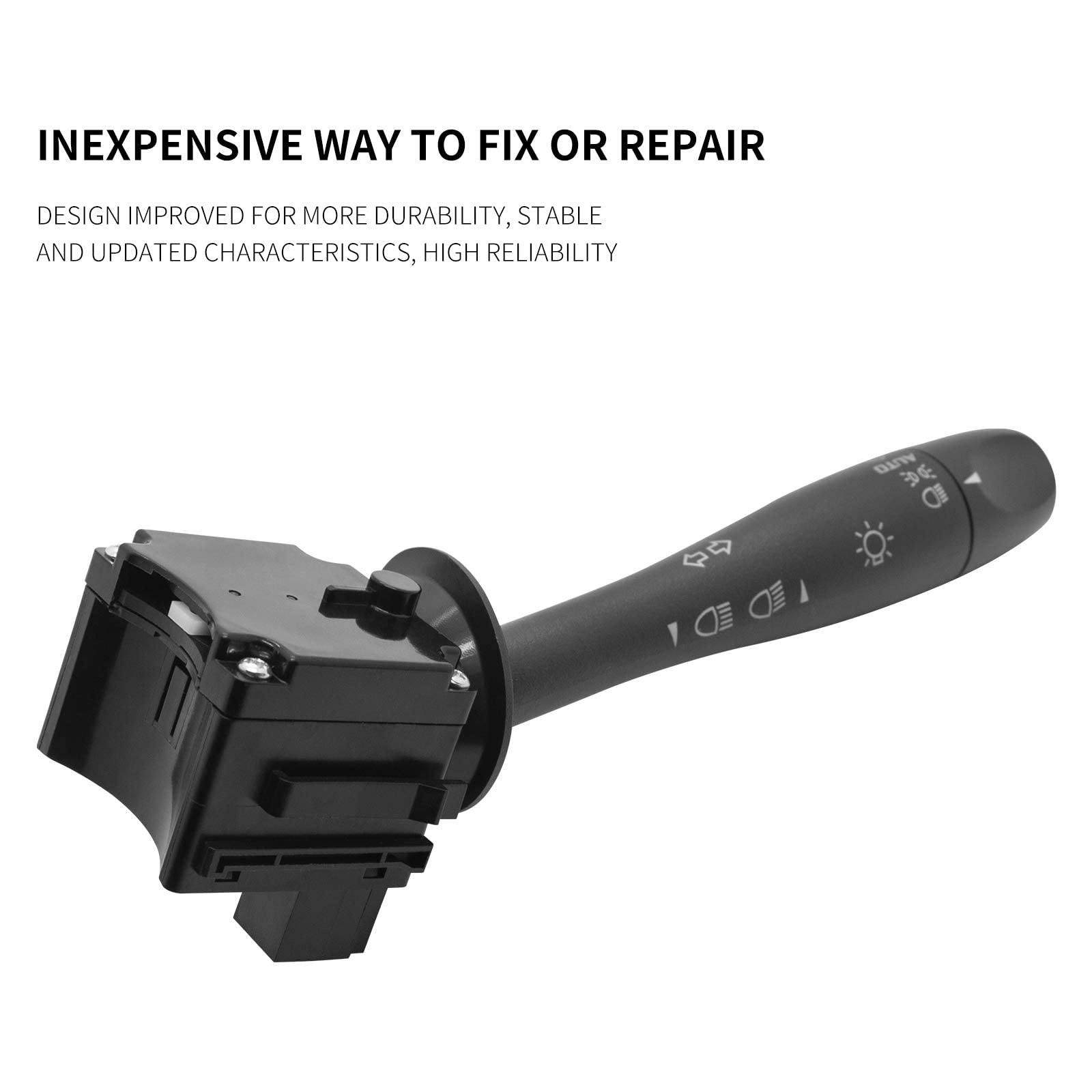 Turn Signal Switch Headlight Dimmer Switch Fits For 2004-2012 Che-Vy Malibu 2005-2011 Pontiac G6 2007-2009 Saturn Aura Replace D6253E 20940369 D6212E Sw8004 By Sikawai