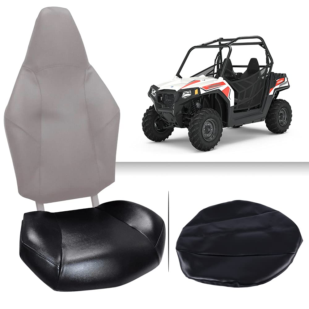 Pit66 Seat Cover Leather Standard, Compatible With 2008+ Polaris Rzr 570 800 900 Black