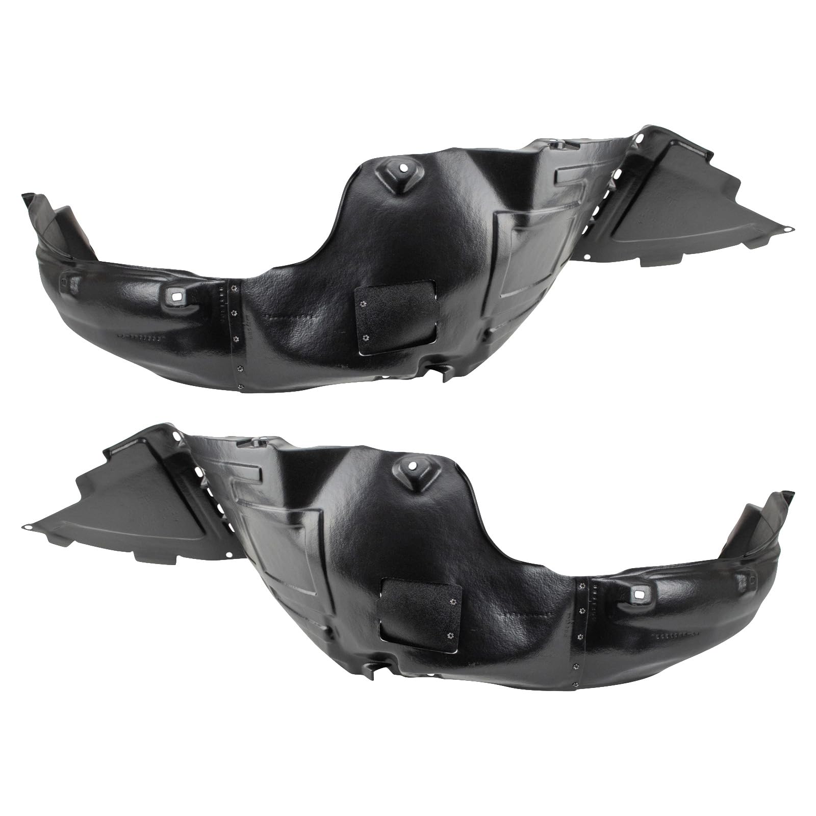 Trq Front Inner Fender Liner Set Compatible With 2011-2015 Hyundai Sonata Hy1248127 Hy1249127