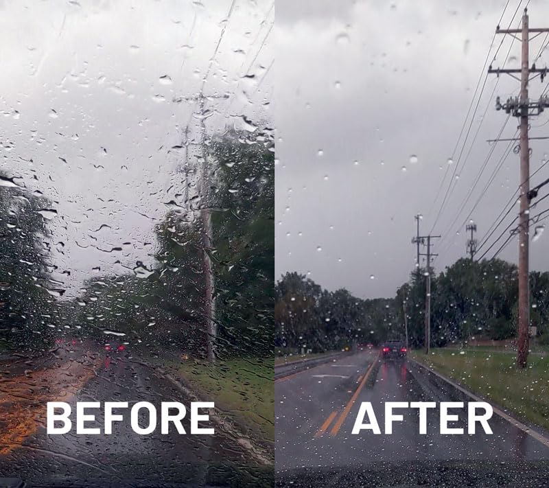 Exoforma Hydro3 Glass Coating - Hydrophobic Glass Coating For Windshield - Durable Water Repellent - Vision Enhancing For Windsh