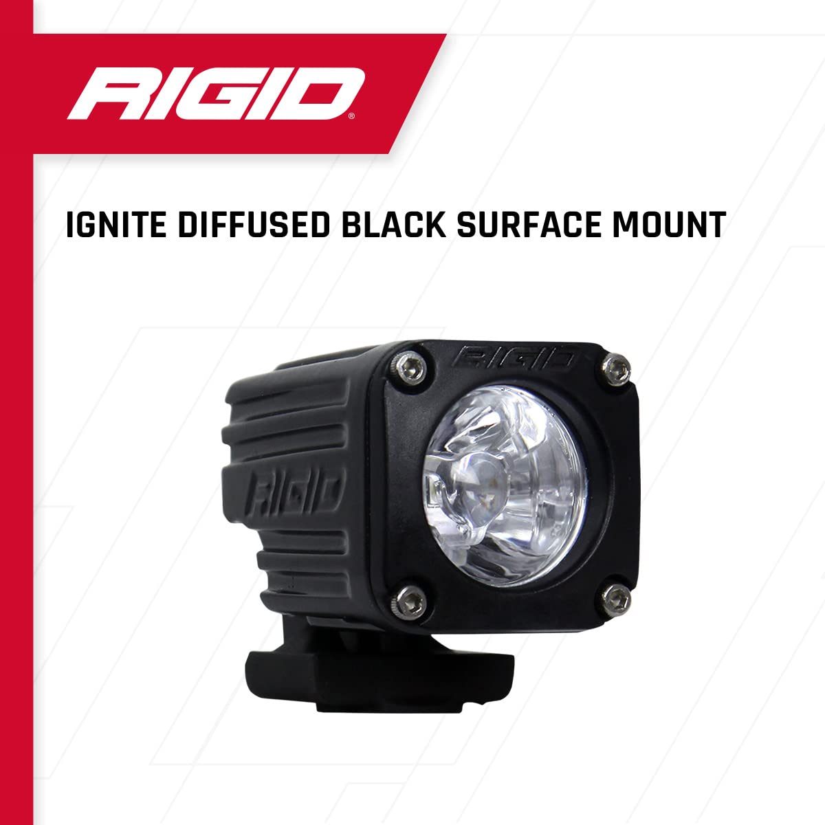Rigid Industries 20531 Black Surface Mount (Ignite Led Diffused), One Size