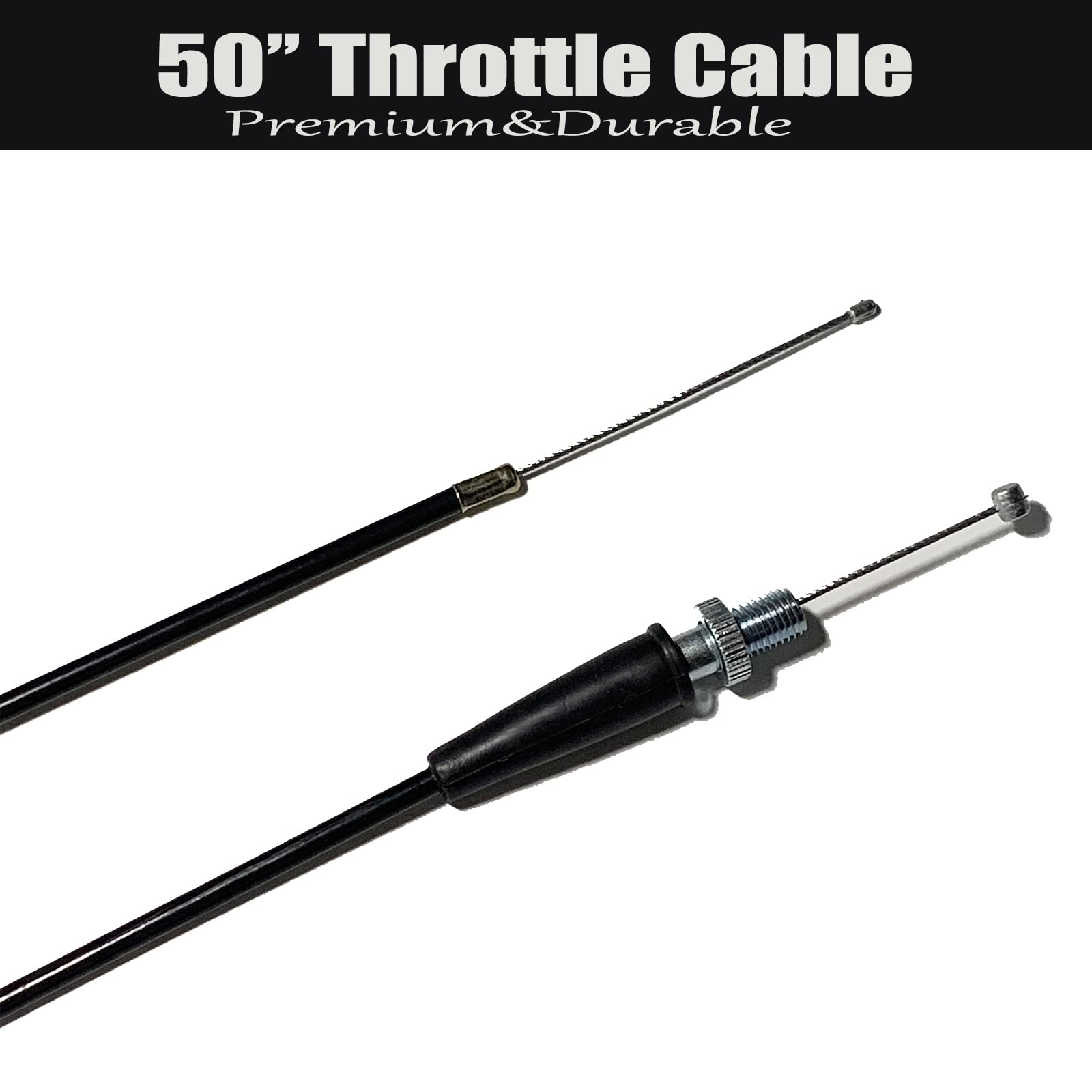 Yrhhbyh 50'' Throttle Cable For Mini Bike Baja Mb165 196Cc 5.5Hp Mb200 200Cc 6.5Hp Ct200U Mb200 Motovox Mbx10 Monster Mega Go Ka