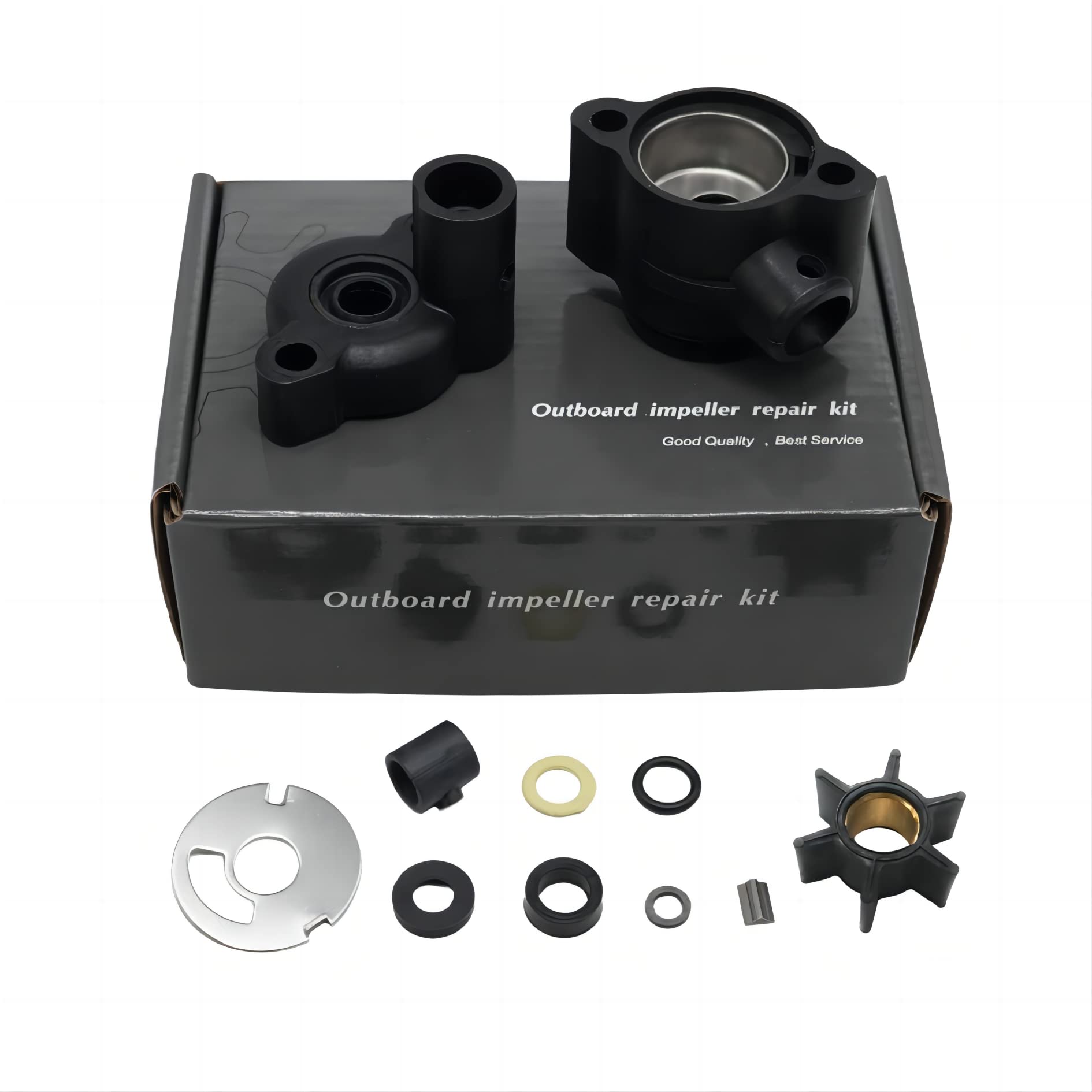 Uanofcn 70941A3 Water Pump Impeller Kit Replace Mercury Mariner Force Outboard Lower Units 4Hp 4.5Hp 7.5Hp 9.8Hp Sierra 18-3446