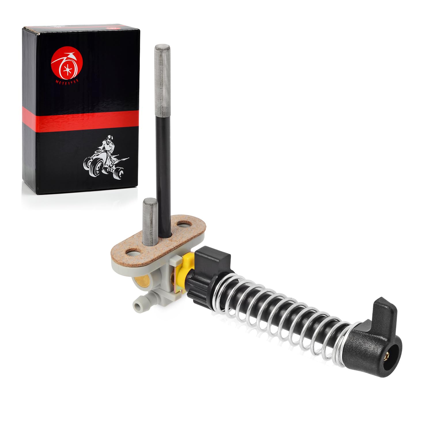 Fuel Valve Petcock and Lever knob SPRING kit For Polaris Magnum 425 1997-1998 Scrambler 500 1998-2001 Big Boss 500 6x6 1998-1999