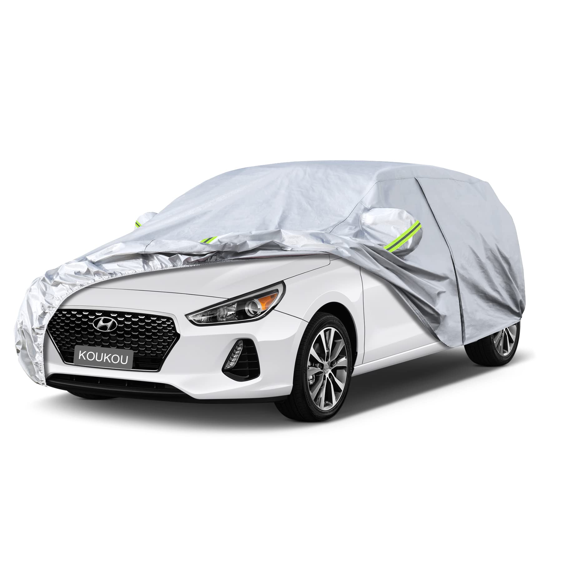 Kaugung Hatchback Car Cover Custom Fit Hyundai Elantra Gt 2011-2025, Full Exterior Cover Waterproof All Weather For Automobiles.