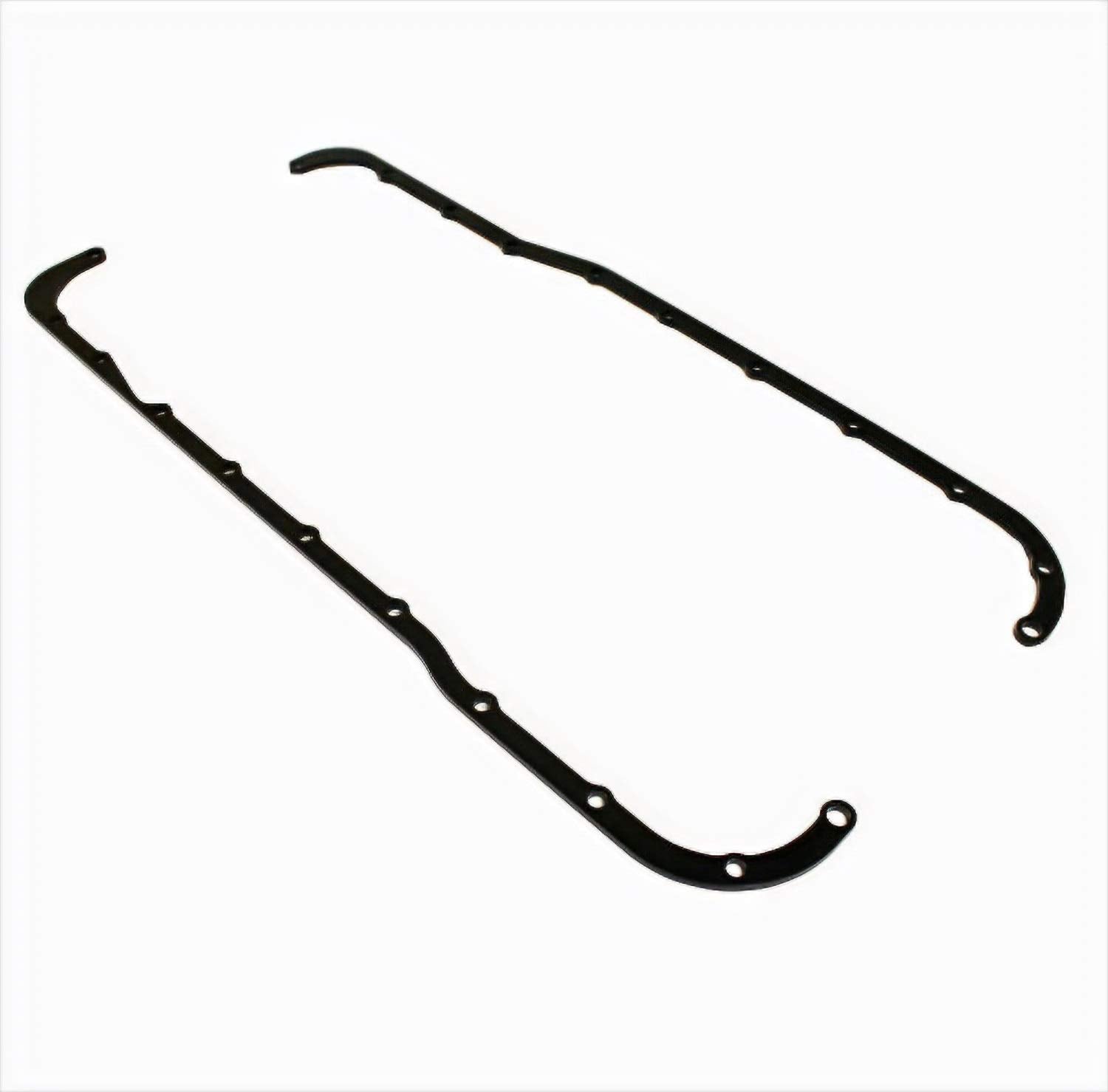Ford Oil Pan Reinforcement Rails, Steel, Black Paint, Small Block Ford, Kit