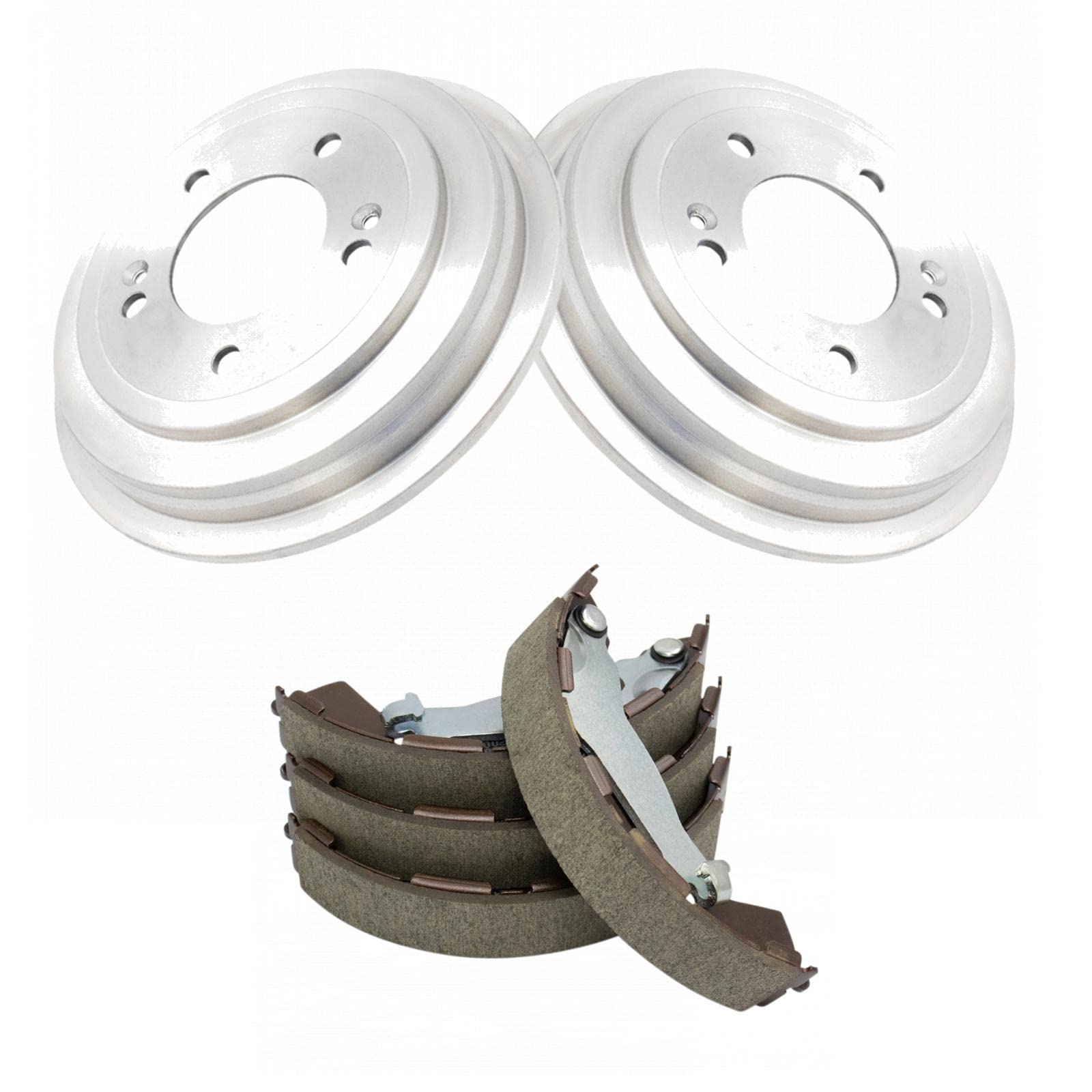 TRQ Rear Brake Shoe & Drum Kit Compatible with Hyundai Elantra Venue