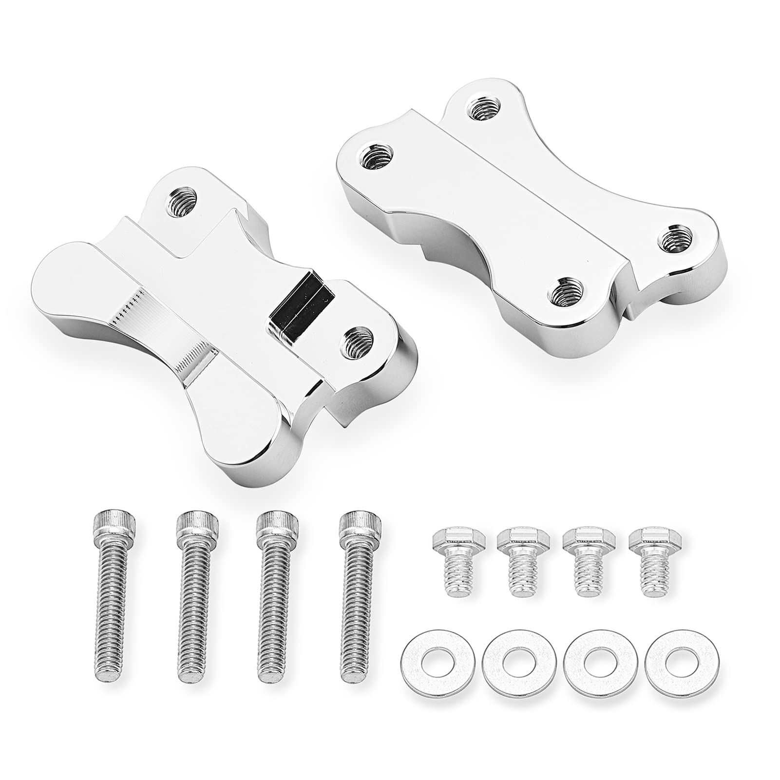 Mofun Softail Front Fender Spacer Relocator Riser Brackets Kit Compatible with 1986-2017 Harley Softail Fat Boy Deluxe Heritage 