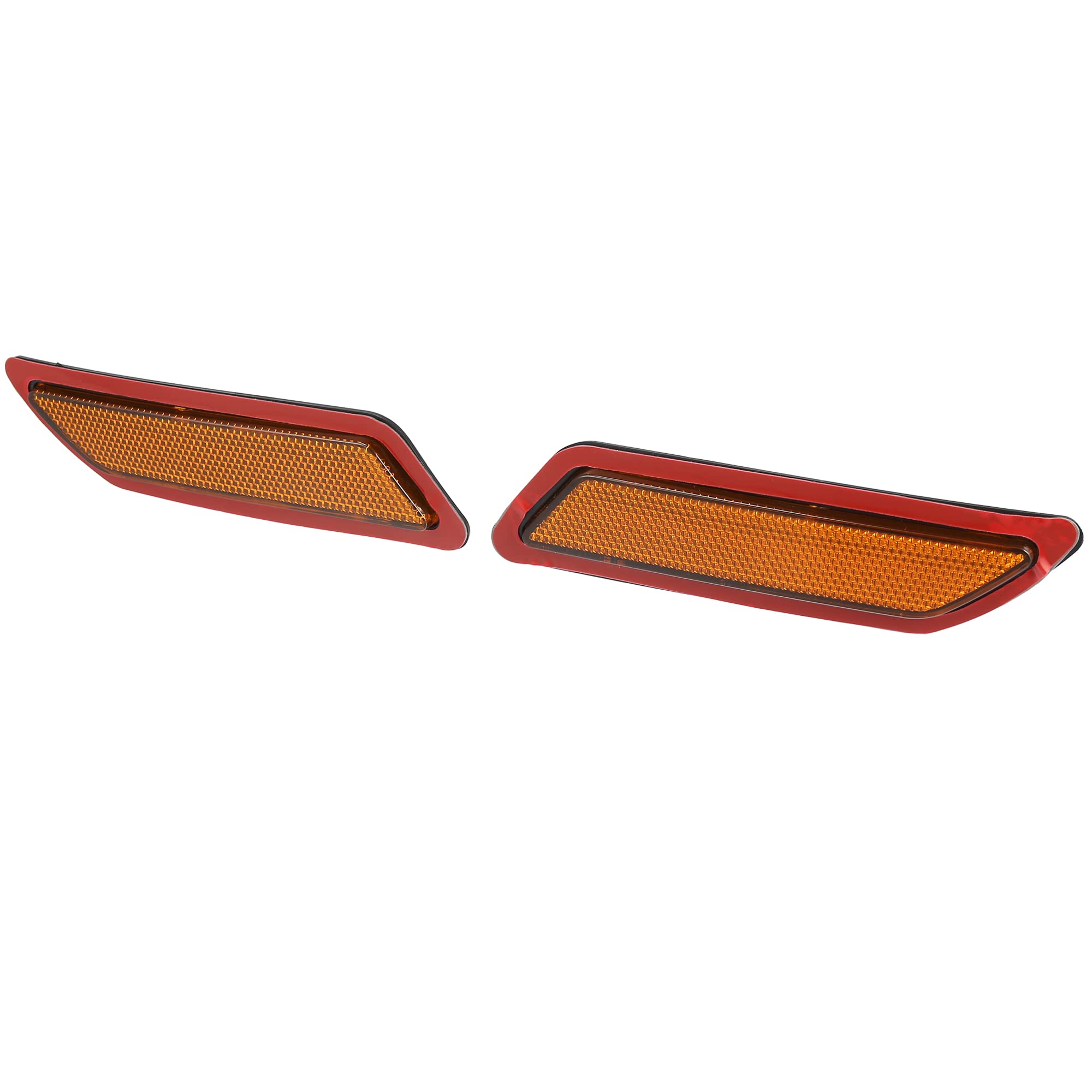 X Autohaux Pair Front Bumper Reflector Side Marker 63147274521 63147274522 For Bmw F30 F31 3-Series 2013-2015 Replace Amber Colo