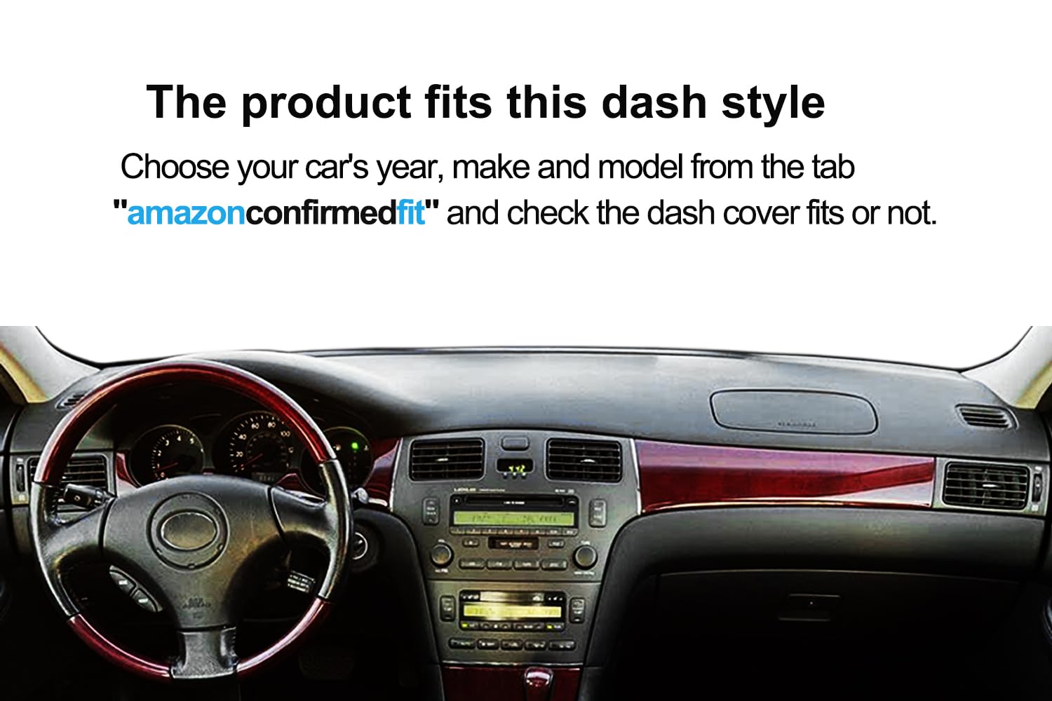 Fcovergurus Dash Cover Mat Custom Fit For 2002-2006 Lexus Es300 Es330, Dashboard Cover Pad Carpet Protector F116 (Charcoal Gray)