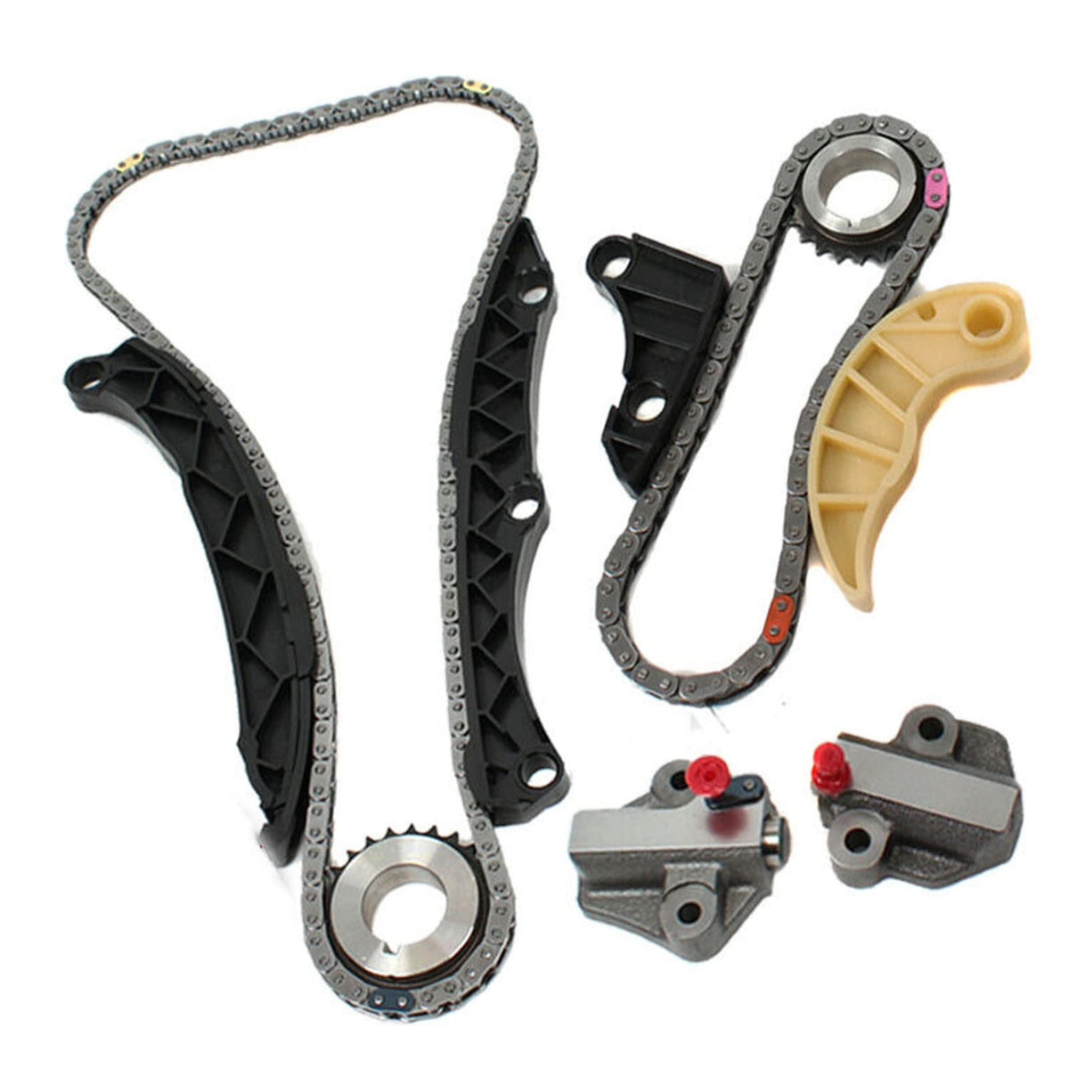 Kessocco G4Kh G4Kc Engine Timing Chain Kit 24431-2G101 Timing Chain Kit Oil Pump Gear Compatible With Hyundai Kia Sonata Optima 2.4L Replace# 24461-2G151 4471-2G102