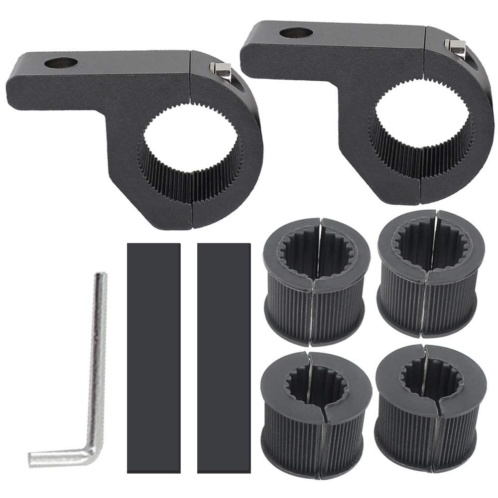 Motorcycle Mounting Bracket 2Pcs 0.75'' 1'' 1.25'' Horizontal Bull Bar Mounting Bracket Driving Fog Lights Work Auxiliary Lights