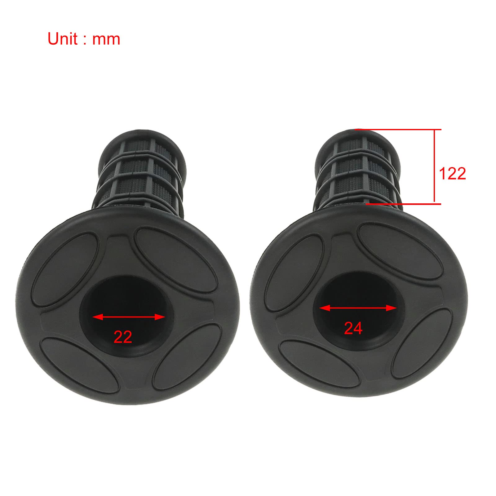 Flypig Universal 7/8'' Motorcycle Handlebar Grips Bike Grips Non Slip Rubber Hand Grips For Honda Yamaha Suzuki Kawasaki Klx Crf