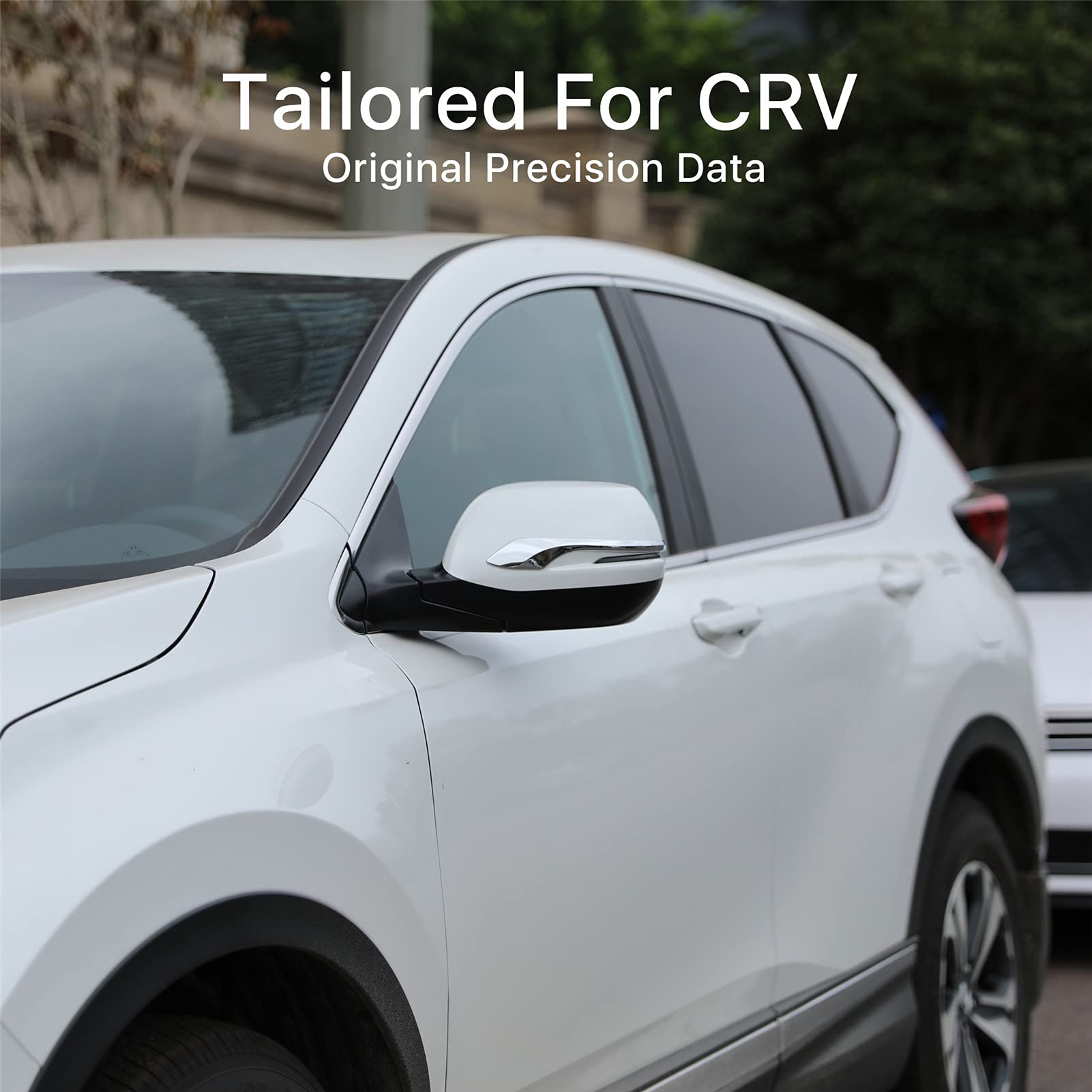 For Honda 2017 2018 2019 2020 2021 2022 Cr-V Crv Chrome Rear View Mirror Side Molding Cover Trims (Rearview Trims(2 Pcs))