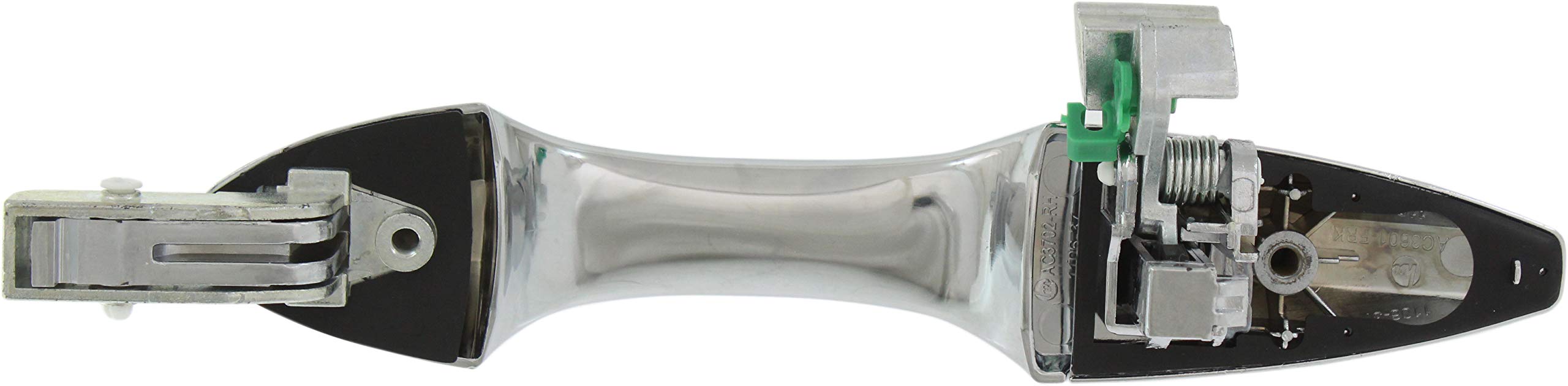 Evan Fischer Front or Rear Exterior Door Handle Compatible with 2007-2013 Acura MDX Chrome Plastic Passenger Side