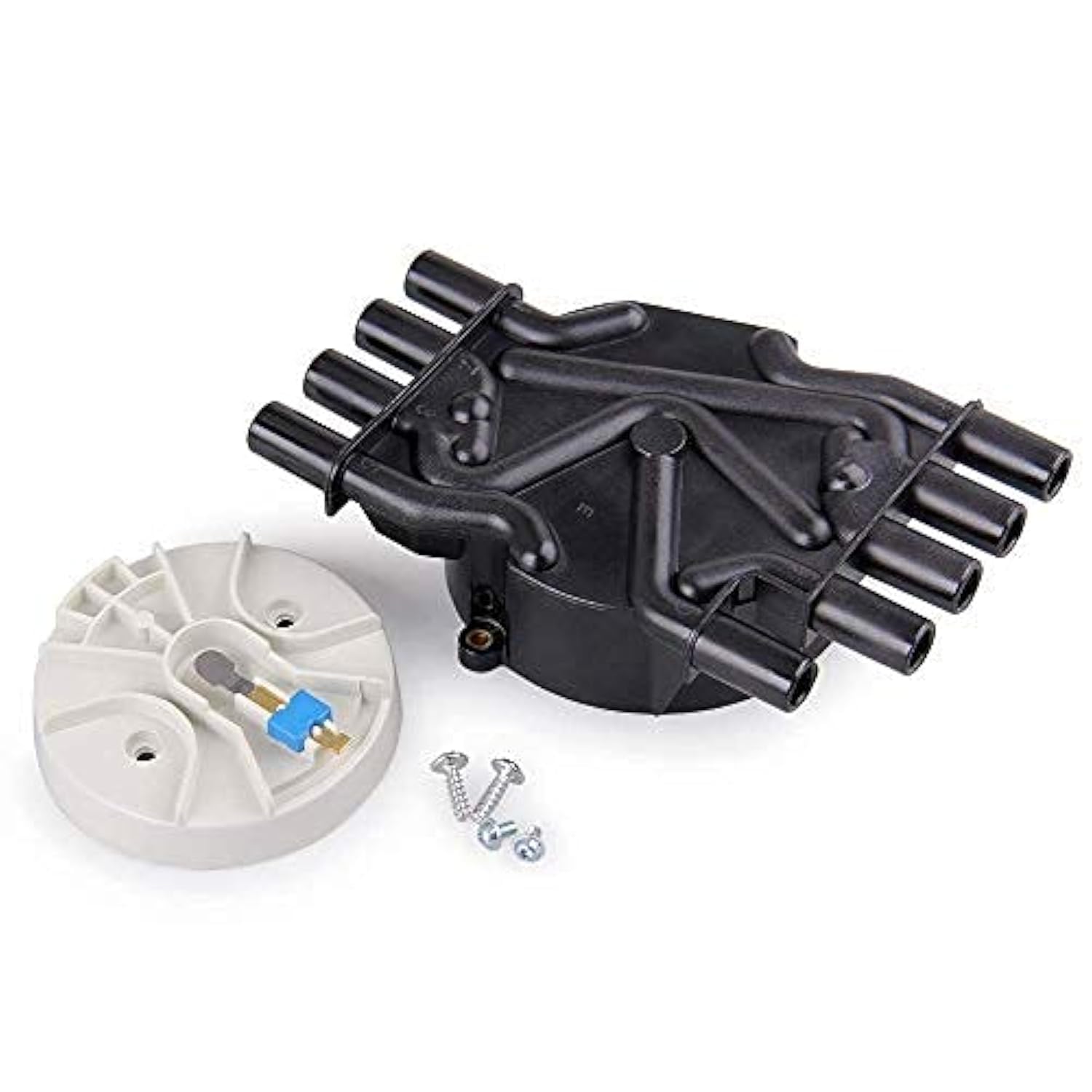 Big-Autoparts Ignition Distributor Set Brass Terminals Distributor Cap And Rotor Kit Compatible With Chevrolet Gmc Cadillac Vort