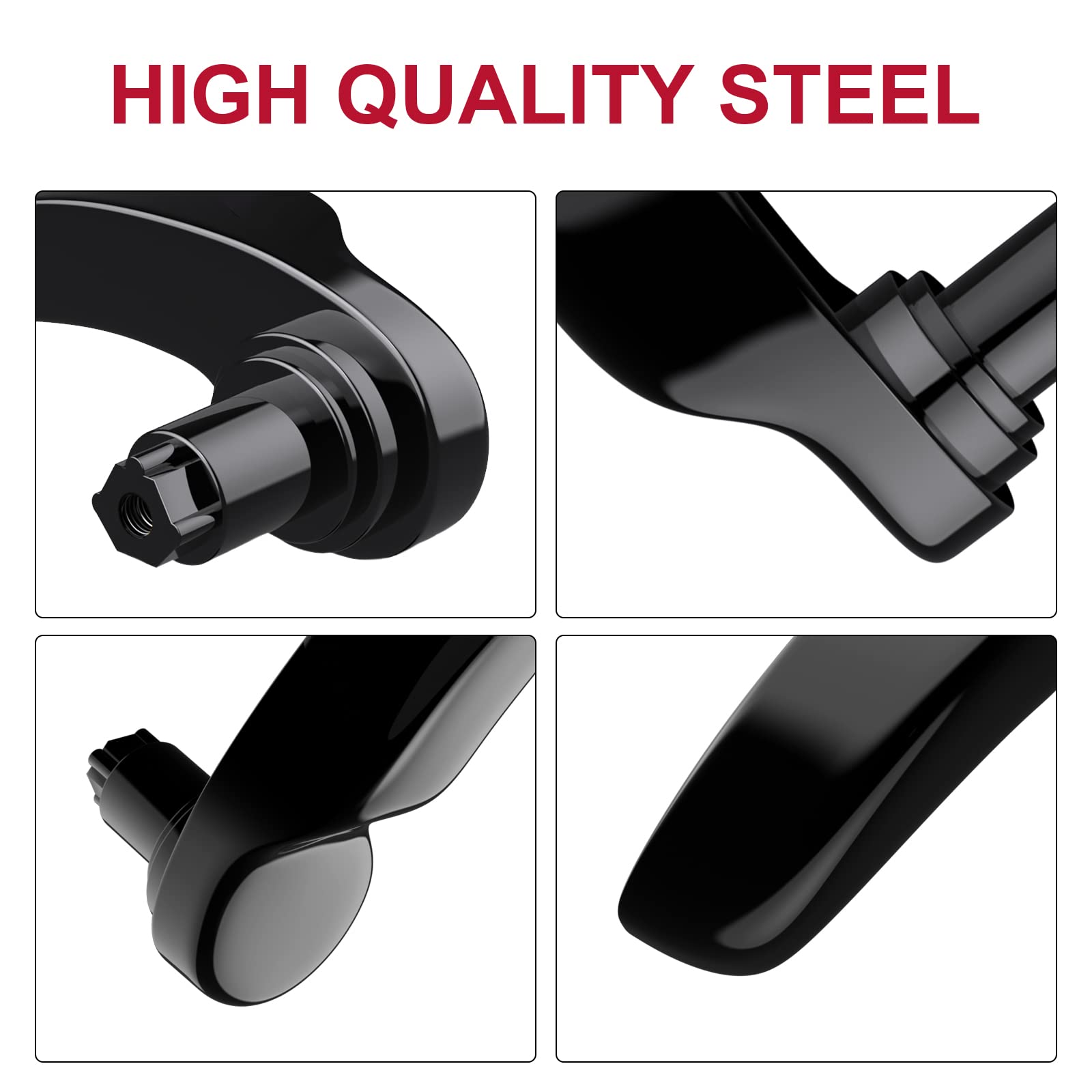 Amazicha Gloss Black Saddlebag Latch Kit Saddle Bag Lifter Compatible For Harley Davidson Touring Street Glide, Electra Glide, Road King, Road Glide, Ultra Limited, Flhr Flht Flhx Flhtk 2014-2023