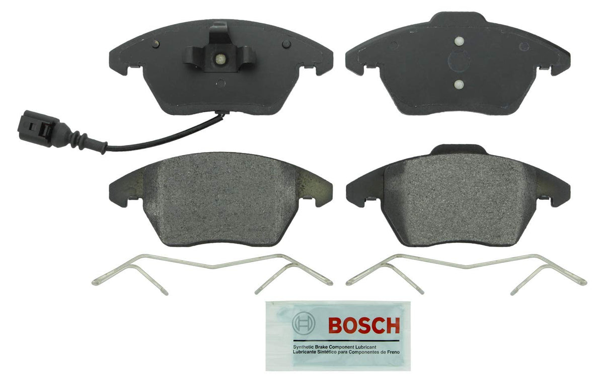 BOSCH BE1107H Blue Semi-Metallic Disc Brake Pad Set With Hardware - Compatible W