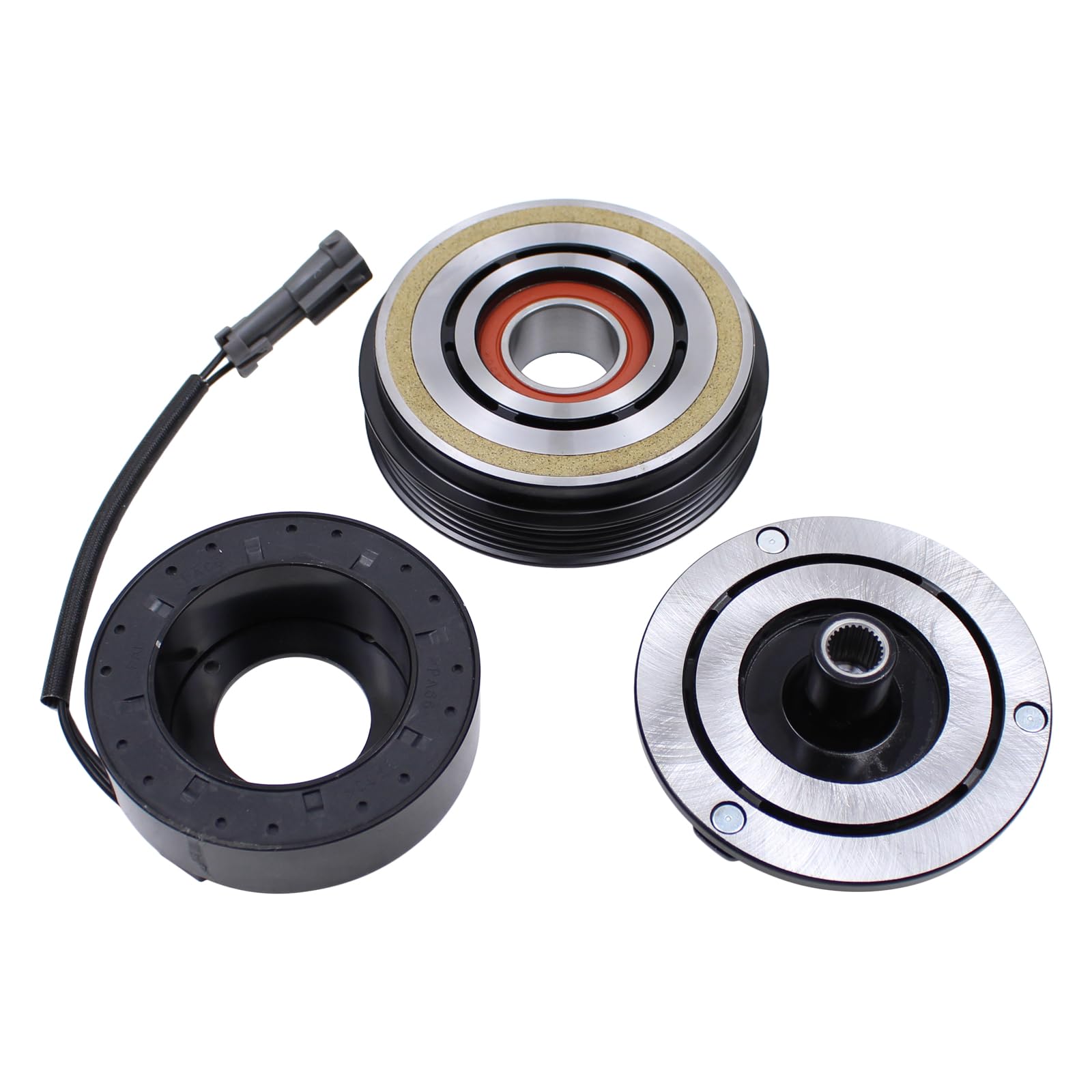 ApplianPar AC A/C Compressor Clutch Assembly Kit for Cadillac for Chevy for Hummer