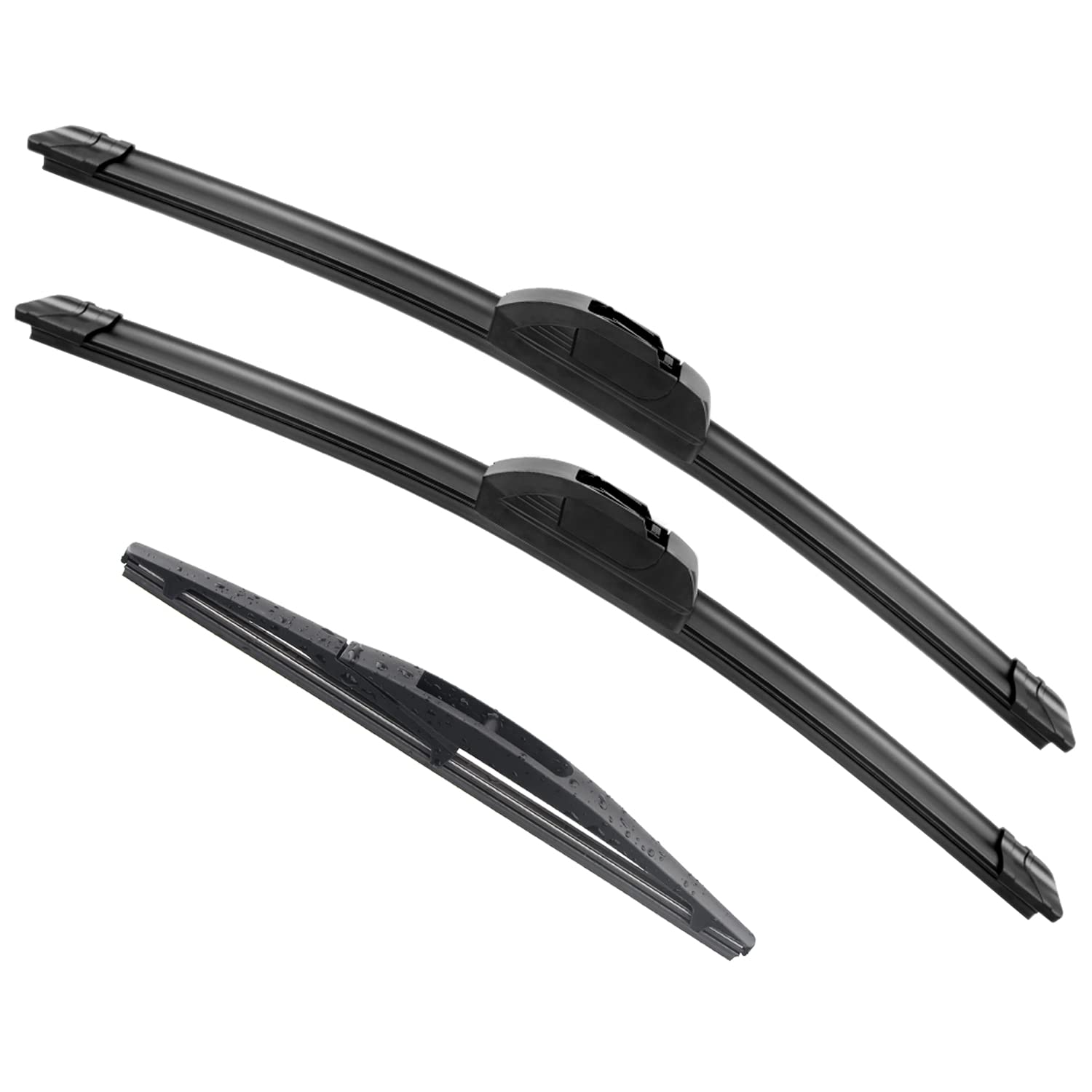 Emithsun Oem Quality Premium All-Season Windshield Wiper Blades Replacement For Infiniti Qx80 2014-2020,Easy Diy Install 24'+19'+10'(Set Of 3)