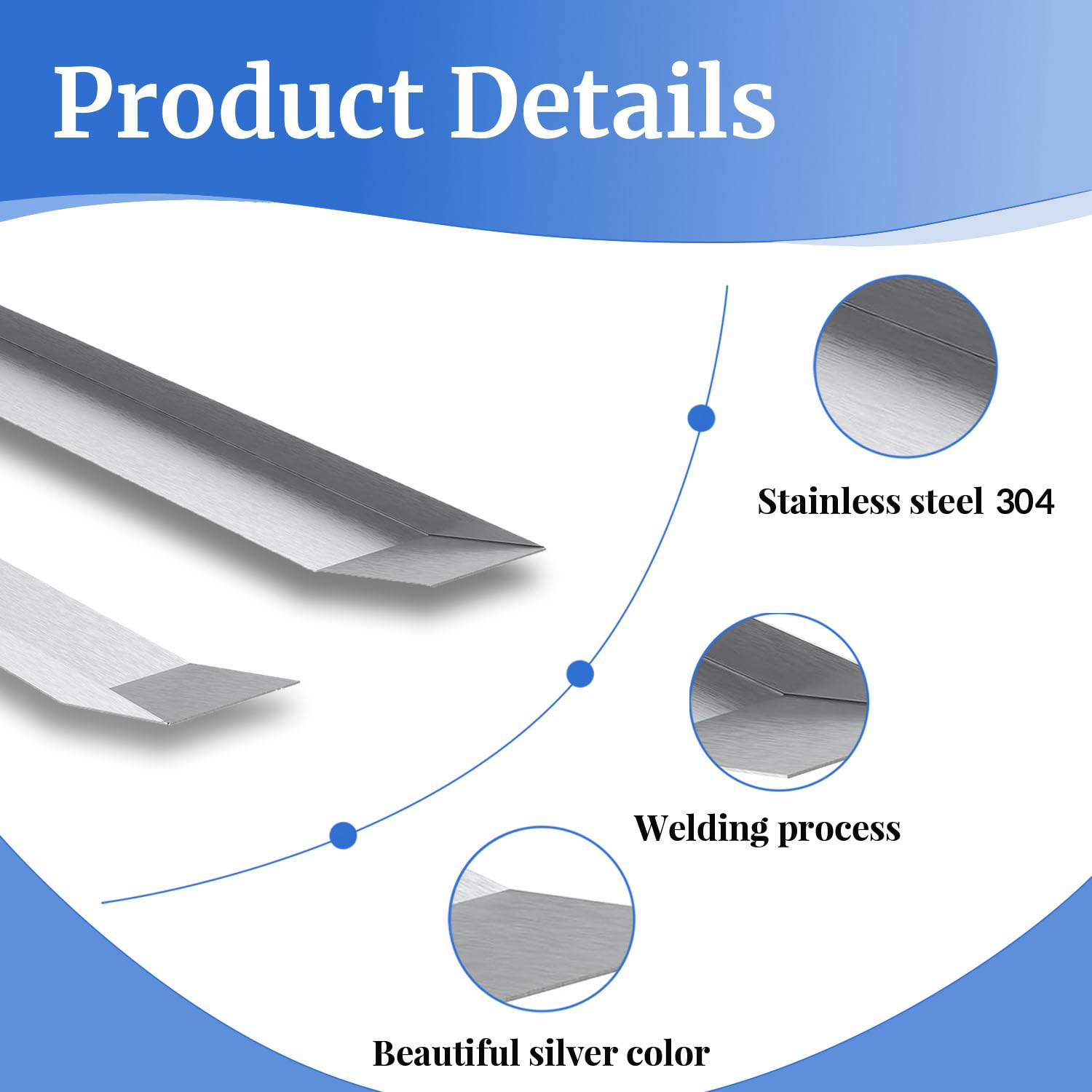 ZRNIDIYR RV Slide Out Ski Set | Stainless Steel RV Slide Out Ski Easy Slide System-47 inch Pack of 2