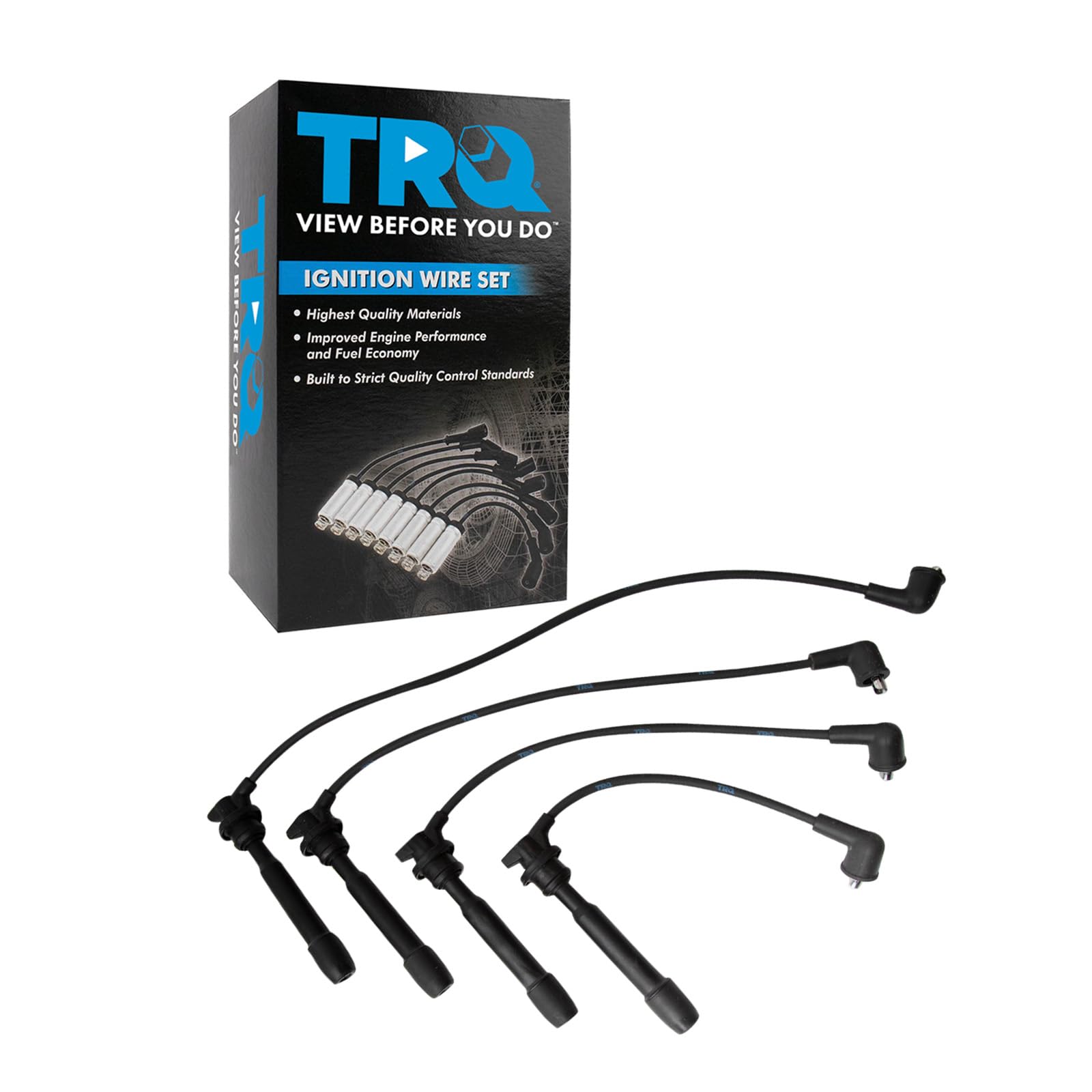 Trq Spark Plug Wire Set Compatible With 2003-2008 Hyundai Tiburon