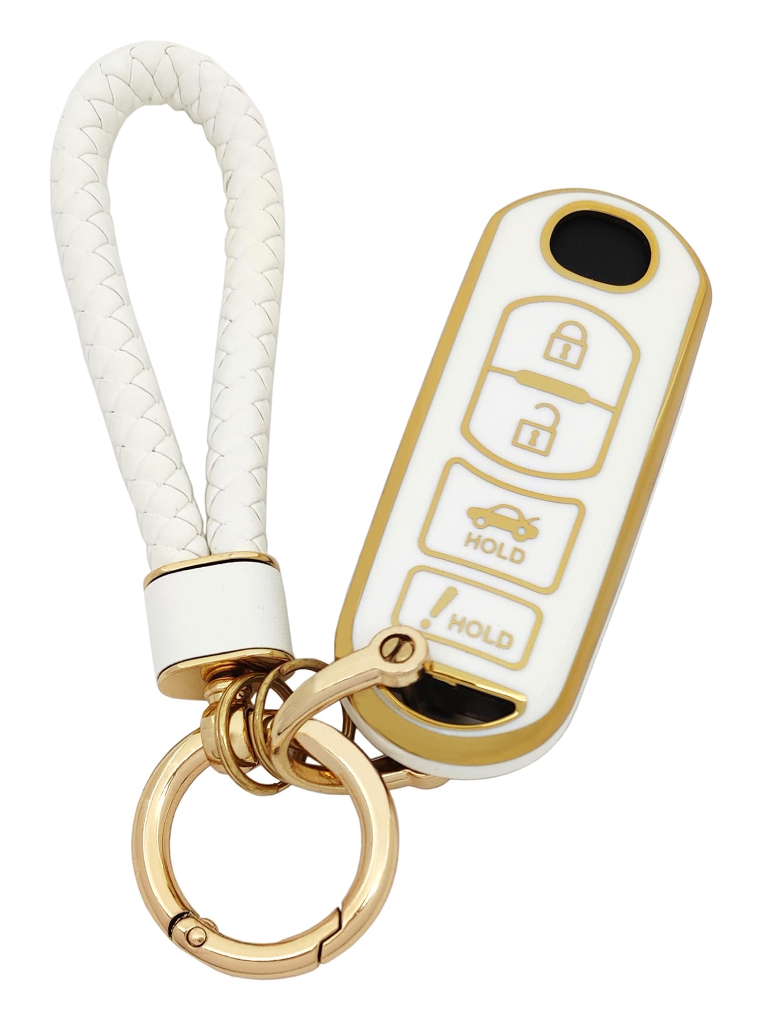 Arruweer Key Fob Cover For Mazda Soft Tpu Key Fob Case Holder Protector Compatiable With Mazda 3 6 8 Miata Mx-5 Cx-3 Cx-5 Cx-7 C