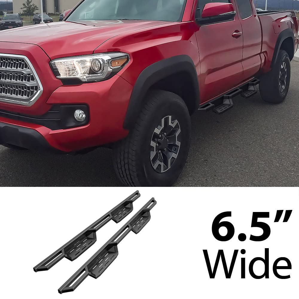 Hd Ridez Running Boards Compatible With Toyota Tacoma 2005-2023 Extended Access Cab Drop Steps Stainless Steel Armor Nerf Bar Side Steps Side Bars